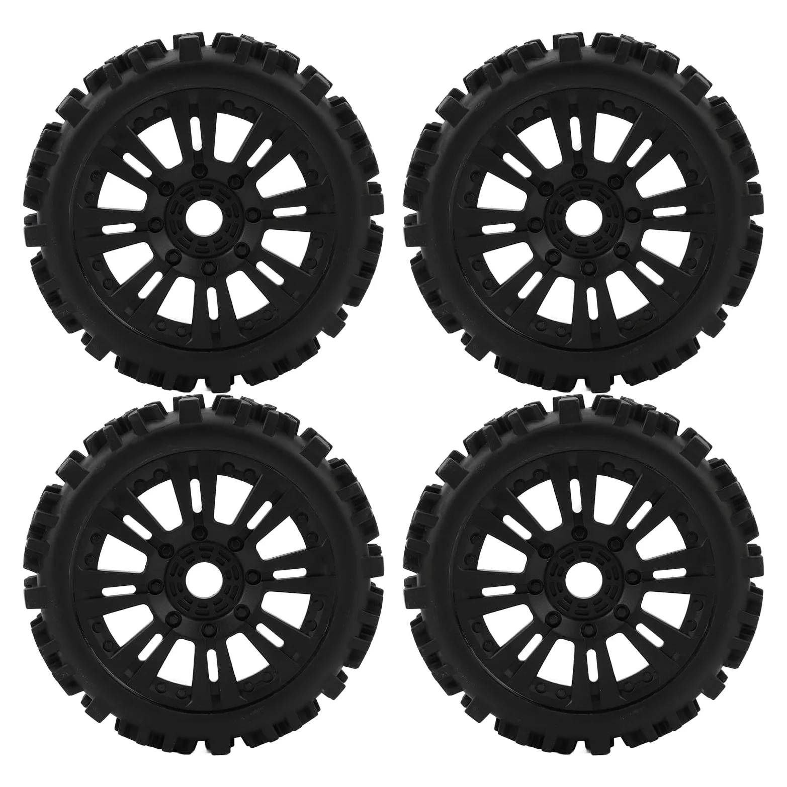 Pneumatici RC fuoristrada per auto radiocomandate in scala 1:8, ruote con profilo aggressivo, design esagonale 17 mm per una presa eccellente e una facile installazione