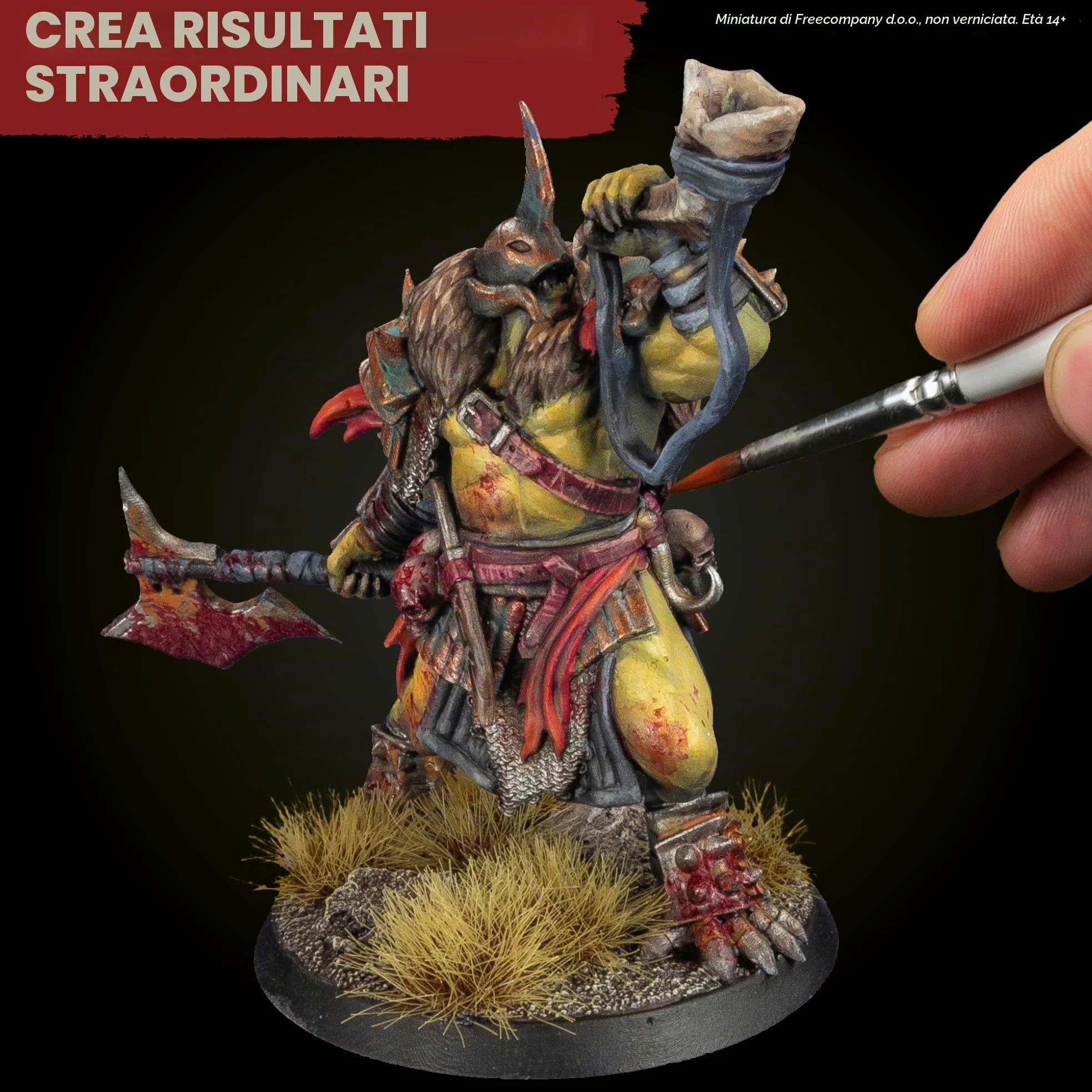 The Army Painter, Warpaints Fanatic Most Wanted Combo Set, 22 x 18 ml | Tonalità di pelle, metallici, effetti, wash, primer, 1 pennello e 1 miniatura, D&D e Warhammer