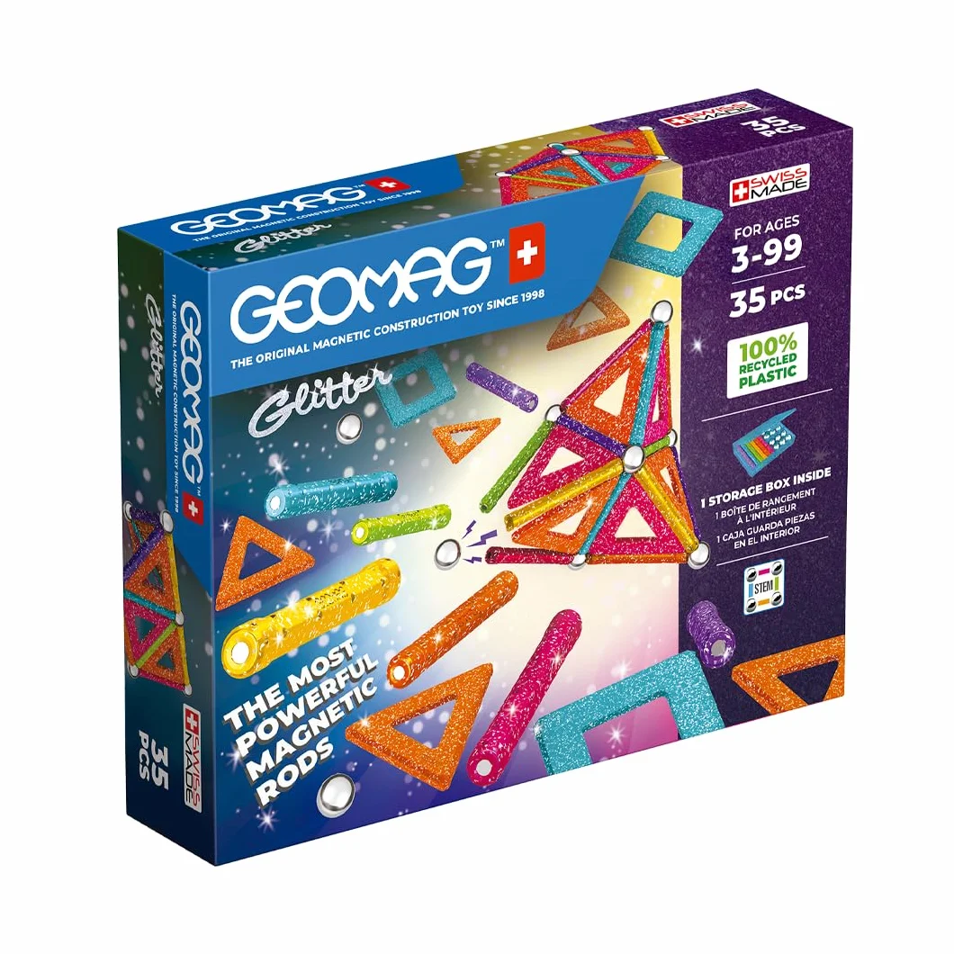 Geomag 535 Glitter Panels Recycled 35 pcs
