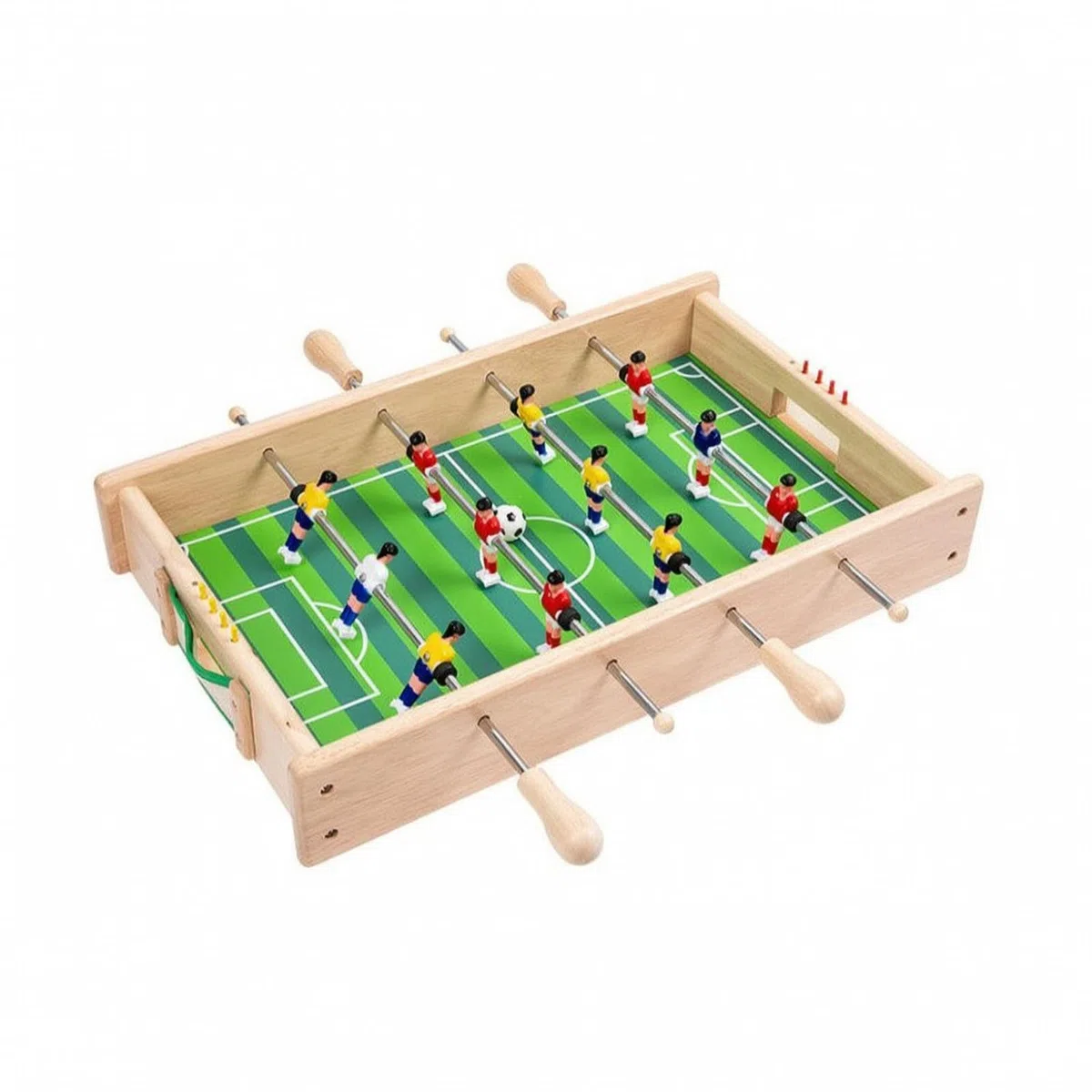 Calcetto in Legno con Aste Compatto | Stabile, Sicuro, Gioco, per area giochi, Famiglie
