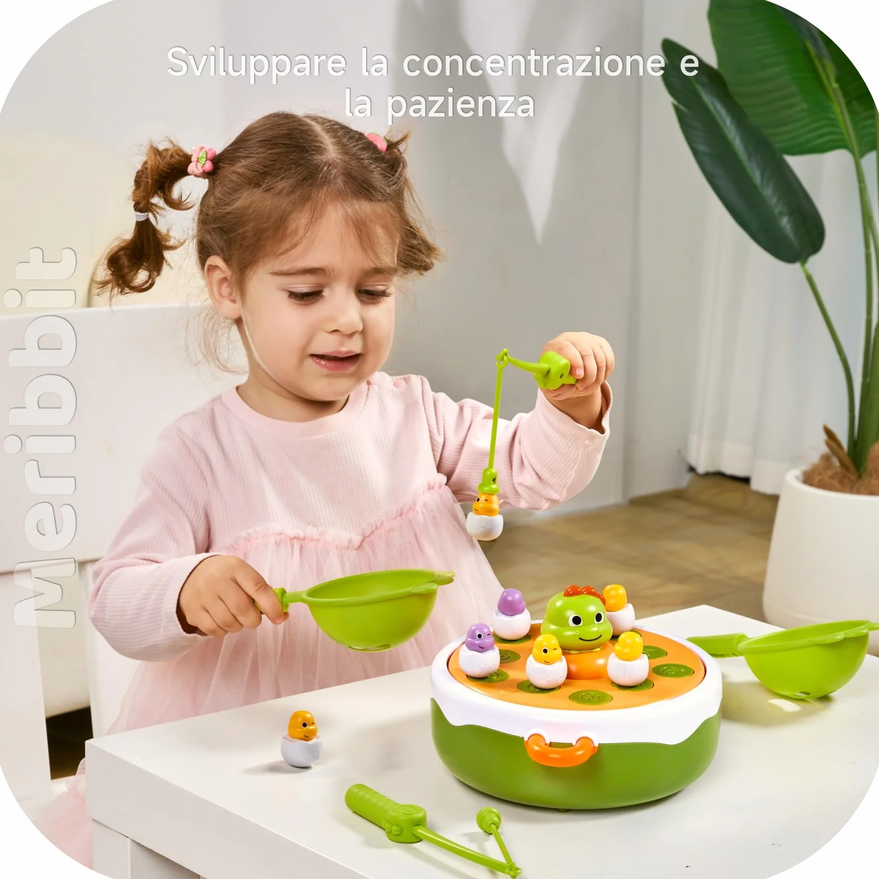 Giochi Bambini 3 Anni, Gioco Pesca Bambini 4-in-1 Giocattoli magnetici Giochi Montessori Bambini 3 4 Anni, Regalo Bambina Bambino Giochi