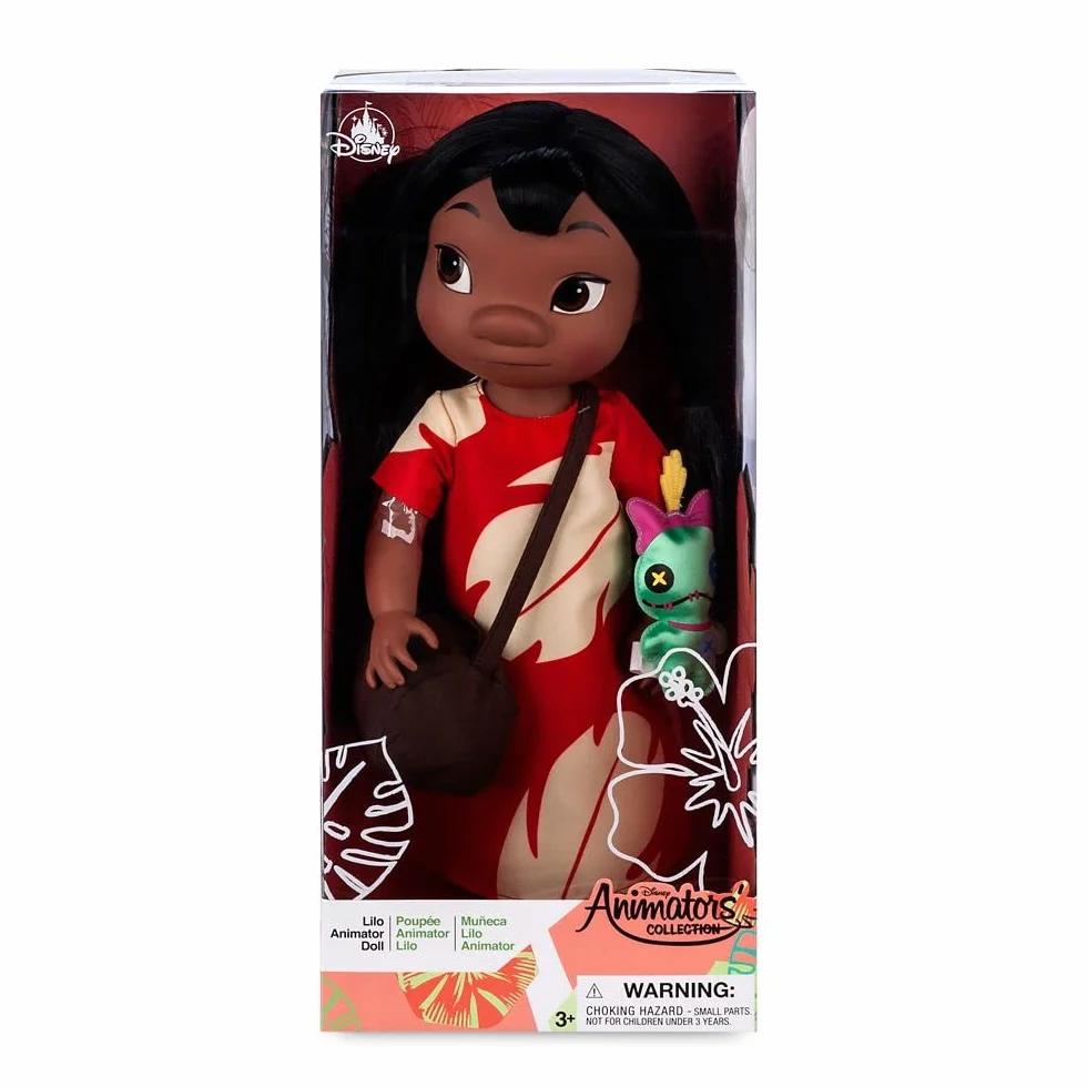 Disney Store Collezione Ufficiale Animator Bambola Lilo, Lilo e Stitch, 39 cm, Figura Giocattolo isolana in Abito Classico, Bambola principesca da Collezione, per Bimbi dai 3 Anni in su