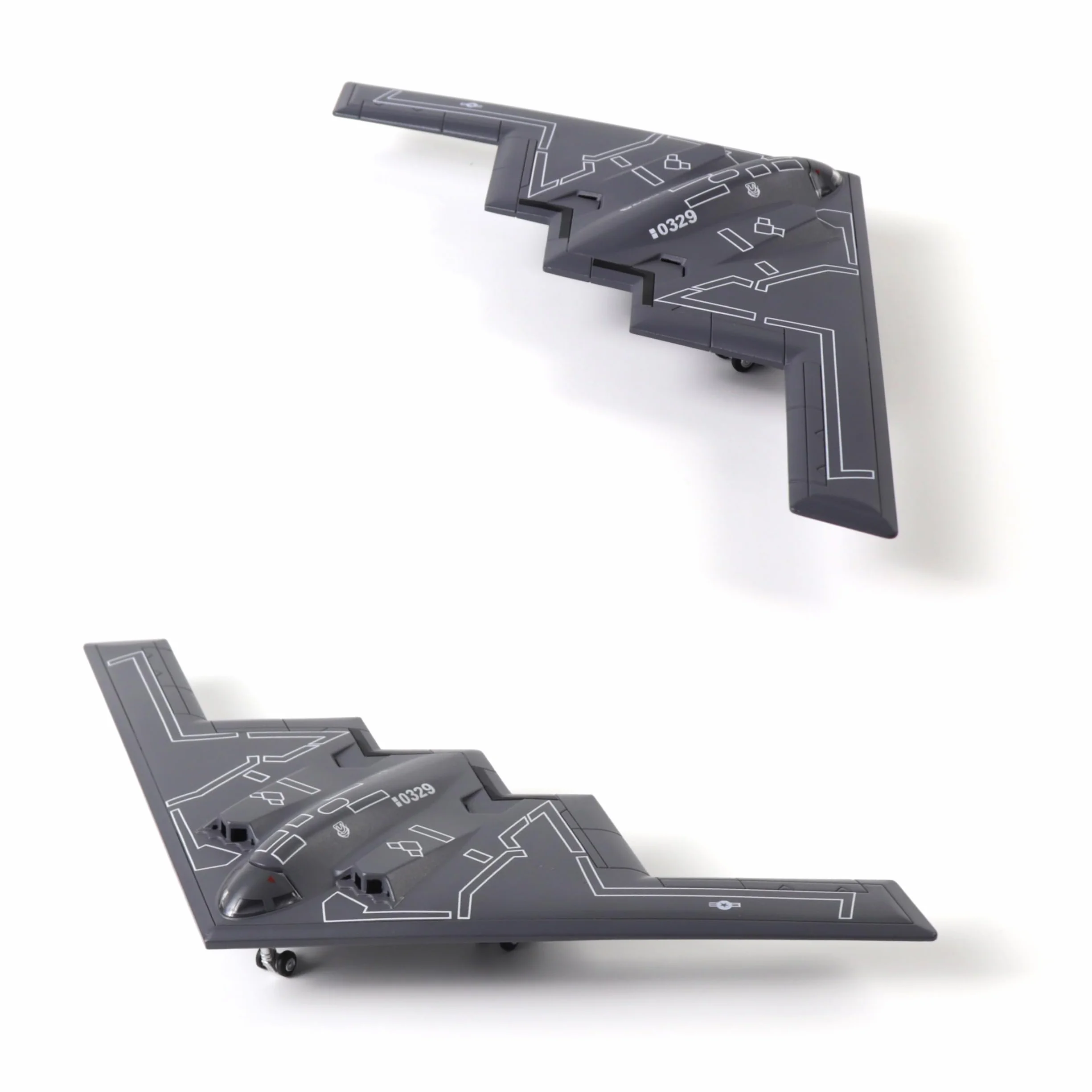 NUOTIE USAF B-2 Spirit Stealth Bombardiere Strategico Modello Aereo Scala 1/200 Metallo Collezione