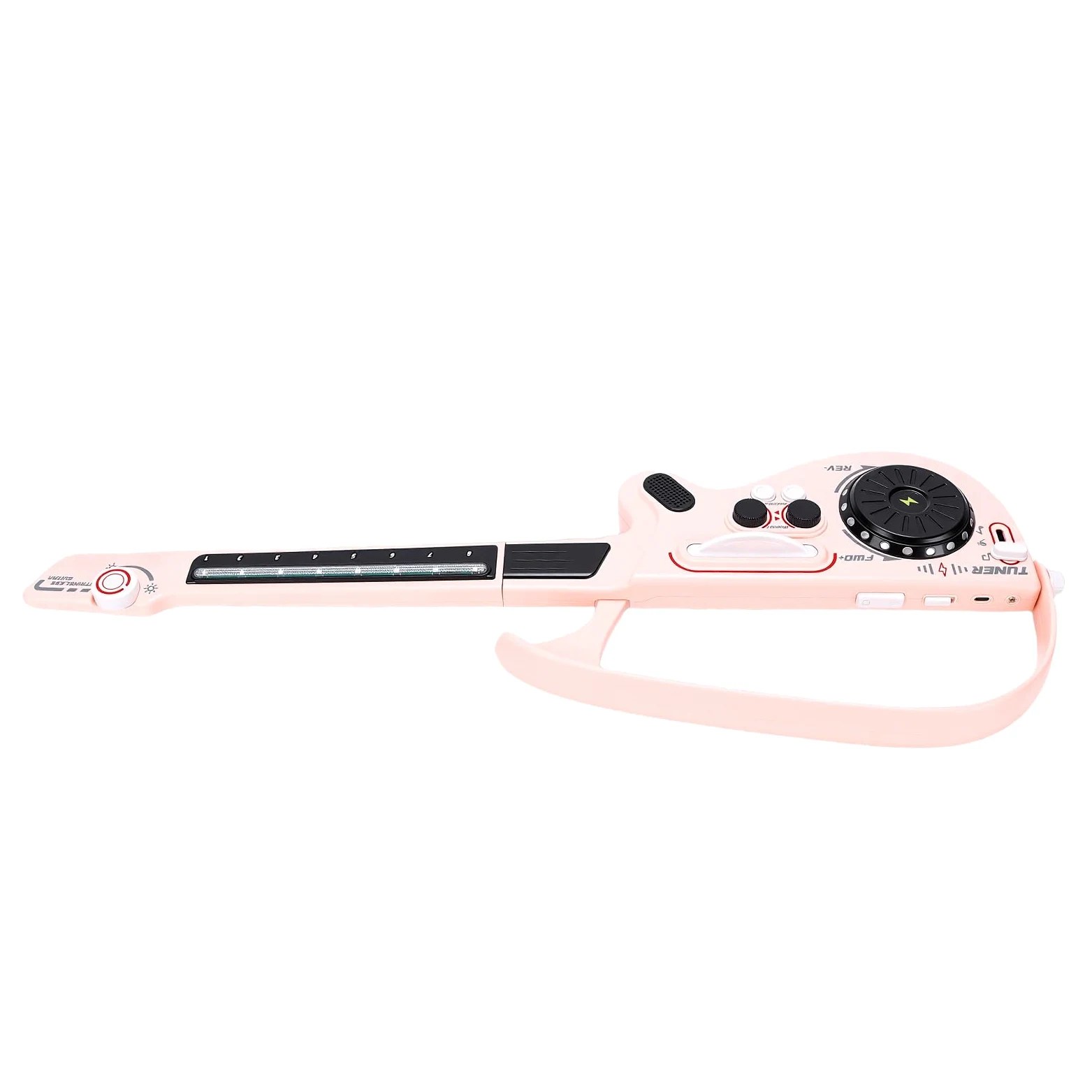 Topiky Chitarra Elettrica per Bambini con Design Senza Corde e Luci LED Colorate, Dai 3 Anni in su (PINK)