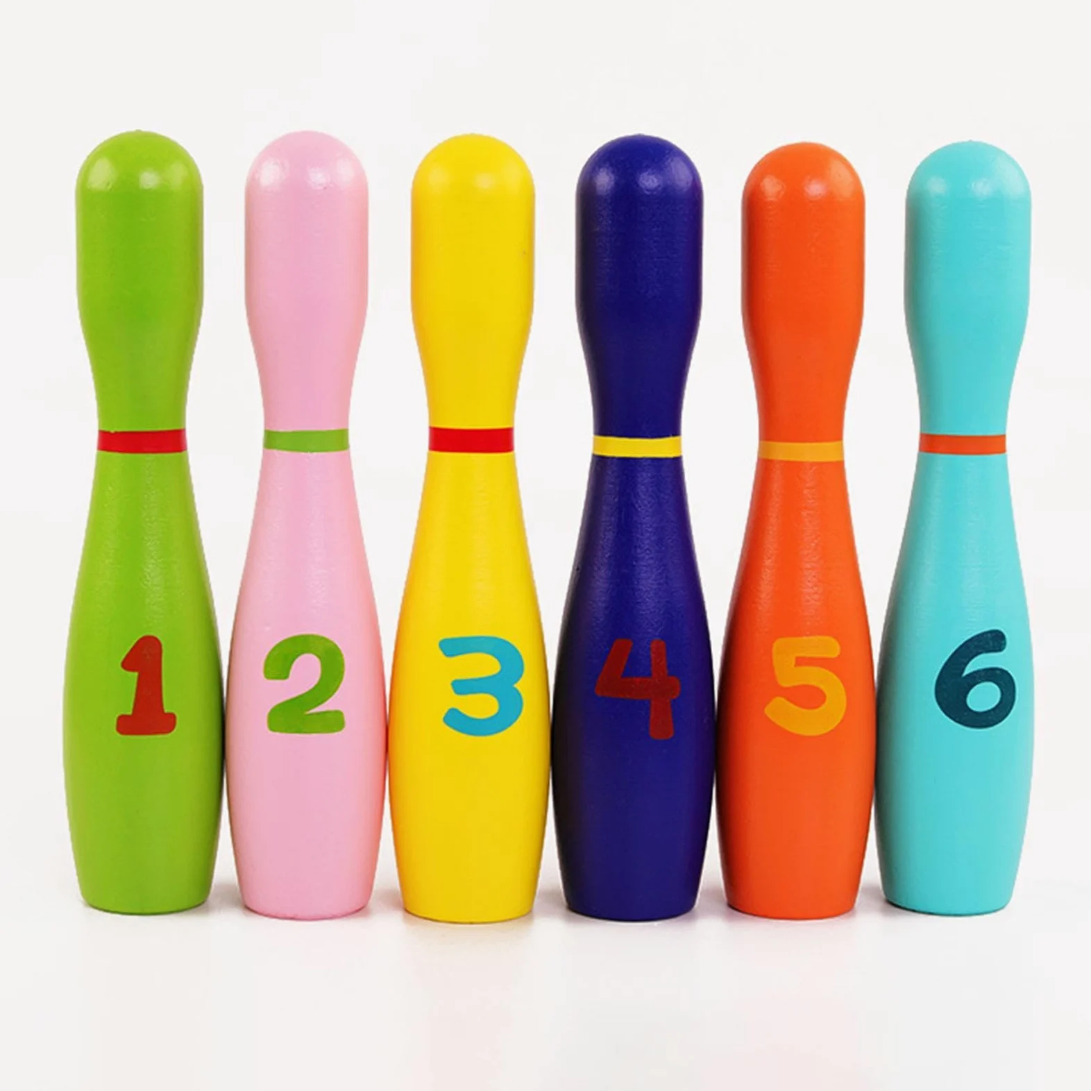 Set da Bowling per Bambini, Set da Bowling in Legno per Lo Sviluppo Precoce, Gioco di attività al Chiuso, Ideale Come Regalo, Giocattolo per La Casa
