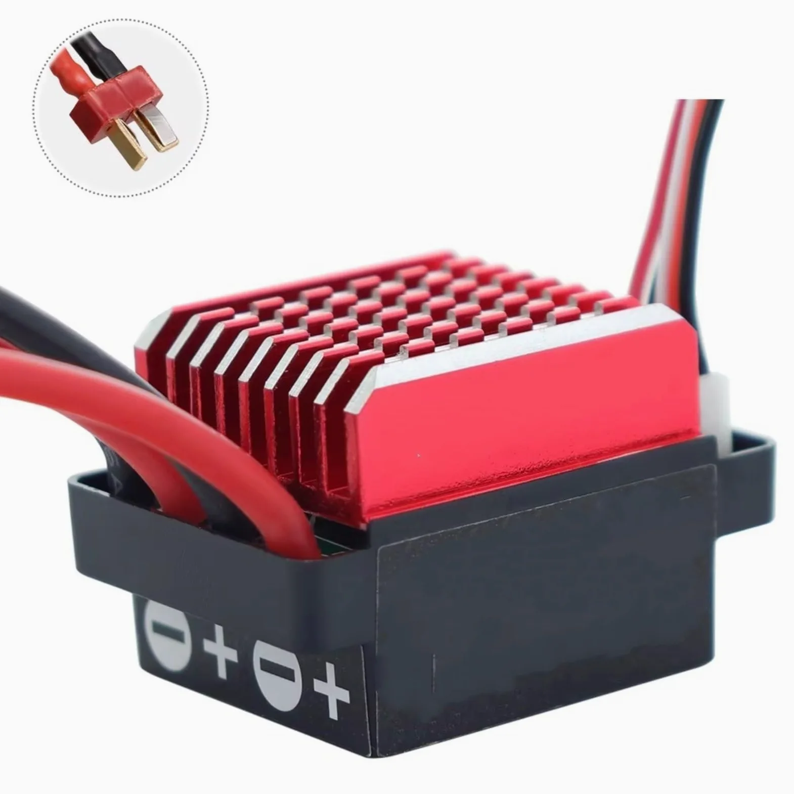 Per Axial Per SCX10 Per Traxxas Per TRX4 D90 1/10 60A Impermeabile Regolatore Di Velocità ESC Spazzolato Avanti Retromarcia Freno RC Crawler RC ESC(T Plug)