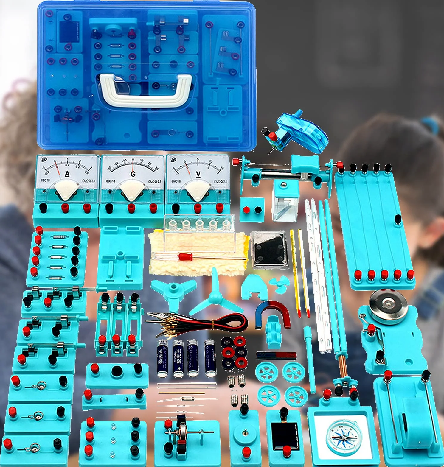 Circuito Elettrico Kit per Bambini, Kit Esperimenti Elettricità e Magnetismo per Ragazzi e Studenti, Kit di Esperimenti di Fisica con Manuale Inglese, Migliorare capacità Pratiche