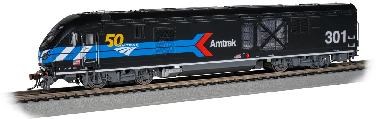 H0 Scale - Locomotiva Bachmann Diesel Siemens ALC-42 Caricatore Amtrak con suono