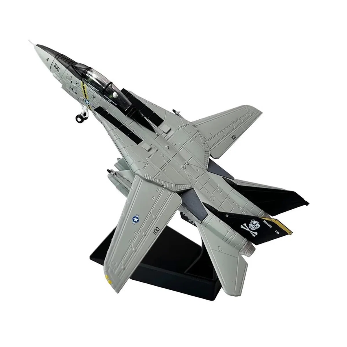 Aereo in Metallo pressofuso Scala 1/100 per Grumman F14 Tomcat Bombcat Fighter Collezione di Modelli di Aeroplano in Metallo pressofuso per Raccolta ed Esposizione (Stile 1)
