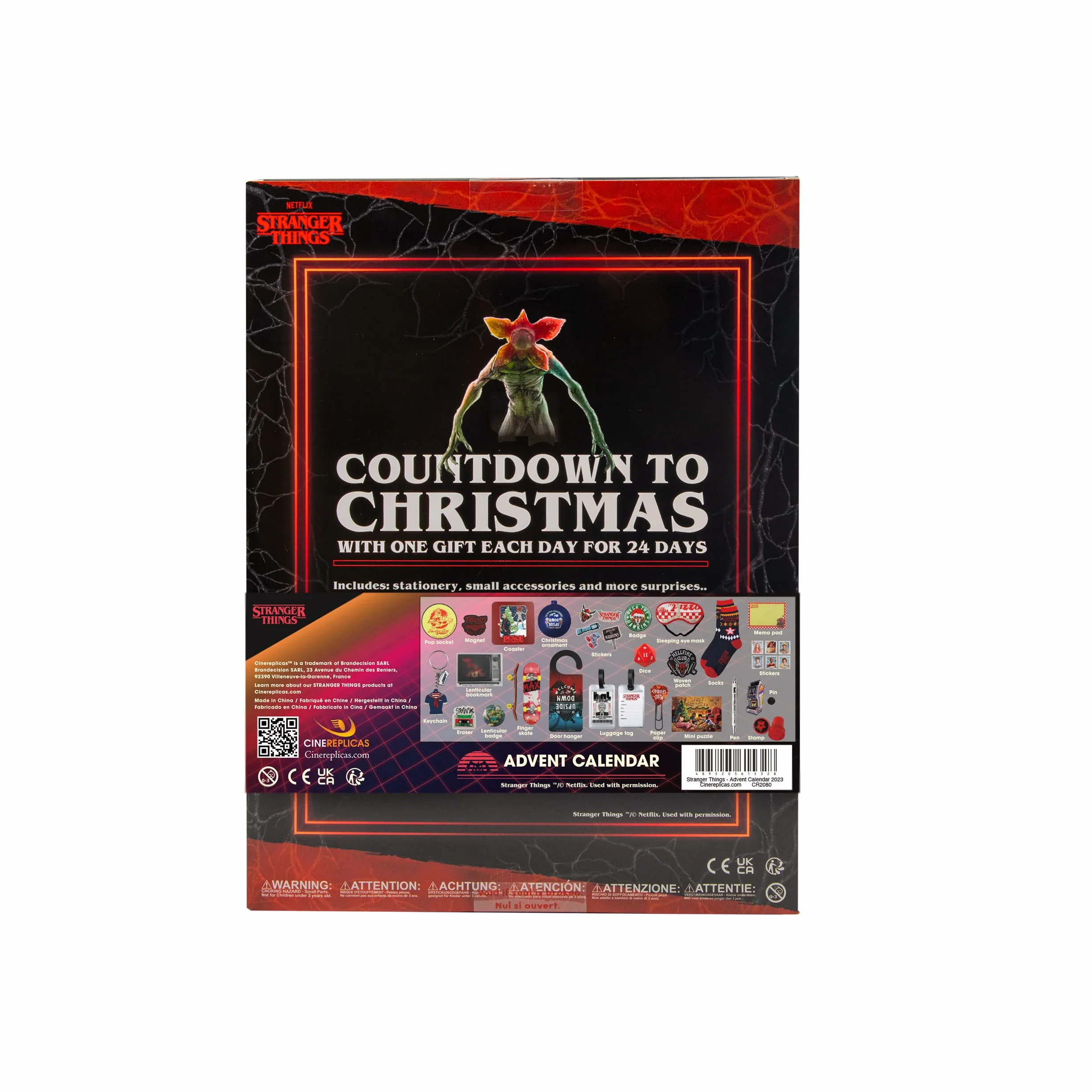 Cinereplicas Stranger Things - Stranger Things Calendario dell'Avvento - Licenza ufficiale