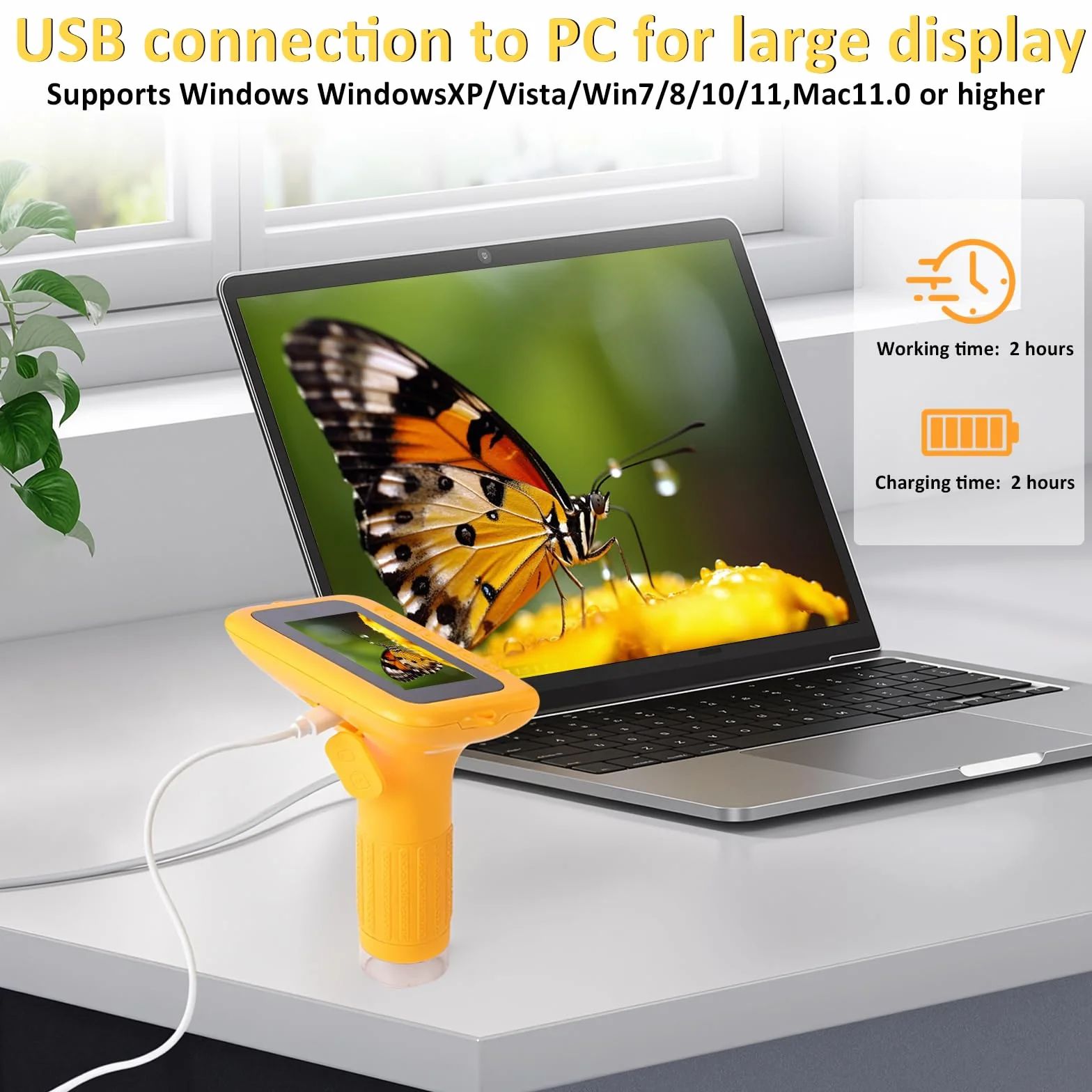 Microscopio per bambini: microscopio digitale con schermo IPS da 3", ingrandimento 1000x, microscopio portatile 1080P con 8 LED e 32 MB di memoria, microscopio tascabile USB per PC/Mac