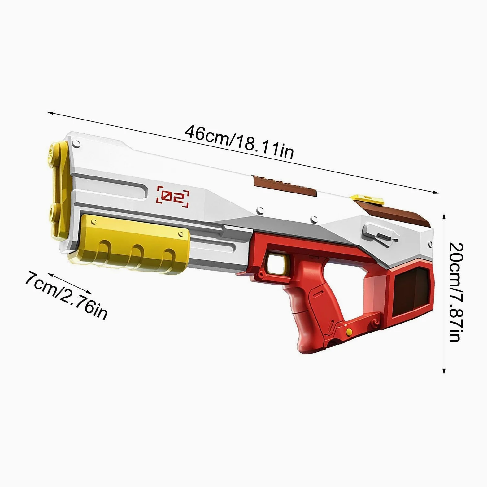 Pistola ad Acqua Potente a lunga distanza automatico | Sparacque Elettrico da Bambini per Cortile, Spiaggia, Piscina, Viaggio, Vacanza, , Prato, Campeggio,