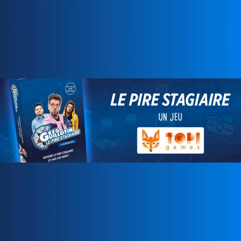 Topi Games | Il peggior tirocinante | Gioco da tavolo per adolescenti creato da Greg Guillotin | 45-60 min | 2-6 giocatori | 342 carte + 6 pedine + 1 vassoio | Gioco tra amici | Idea regalo per