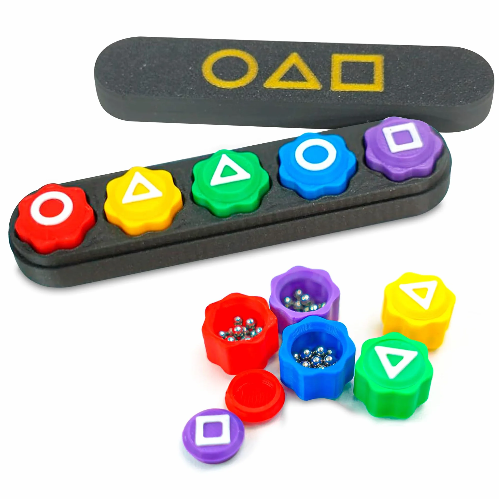 Set 5 Dadi Gioco Gonggi Korean Game - Gioco Gonggi Original - Gong-gi Game Tradizionale - Giochi Coreani Bambini e Adulti - Gongi Dadi Korean - Giochi Abilità (Astuccio)