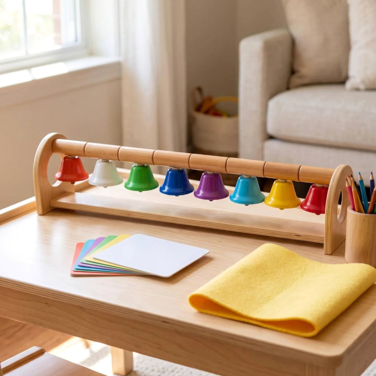 Harilla Giocattolo Musicale Bambini Xilofono Percussioni Legno Metallofono Strumento Educativo per Coordinazione Occhio Mano E Pratica Del Battito Base Stabile Adatto a Asilo Aula Casa