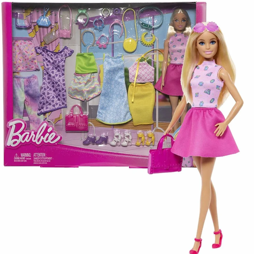 Barbie Grande Fashion Gioco Set Mattel | Bambola e Vestiti