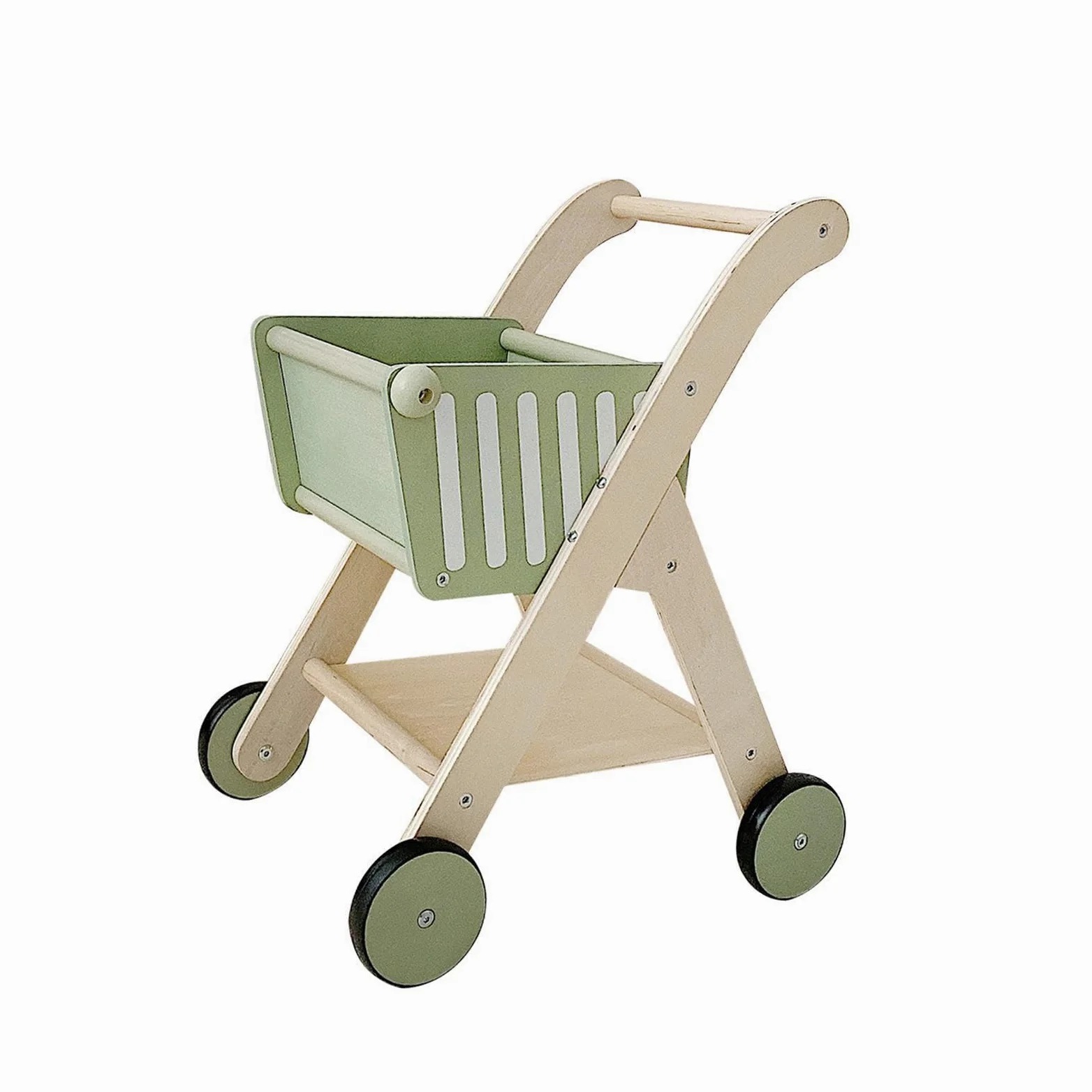 Carrello della spesa in legno per bambini, carino, giocattolo da gioco, regalo di compleanno, coinvolgente, giocattolo per la spesa per bambini,