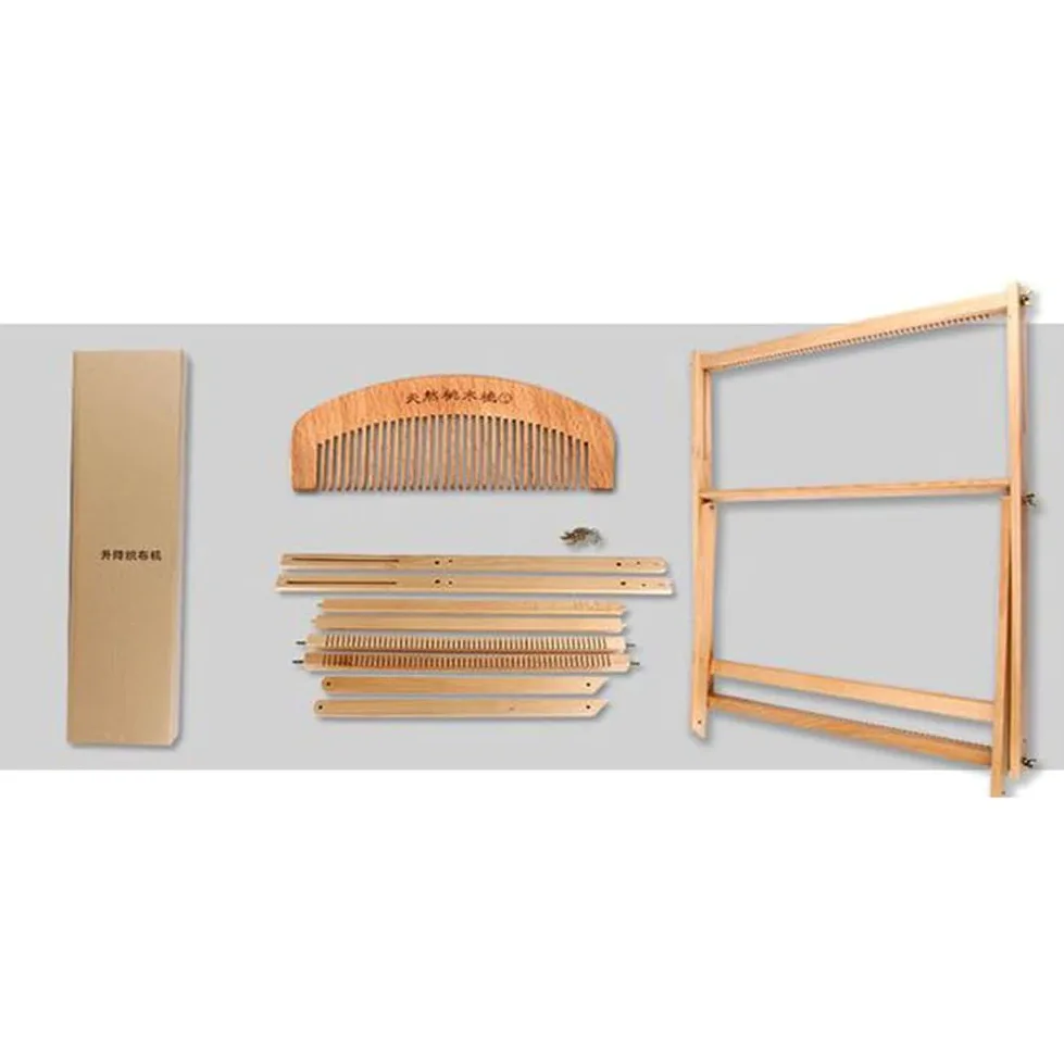 Generico Kit di Tessitura in Legno per Bambini - Multiuso, Strumento per | | Creativi di Lunga Durata Macchina per Maglieria Adatta Ai Principianti con Barra di Ordito Durevole Strumento PE