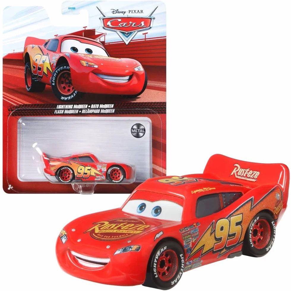 Mattel Selezione Veicoli Racing Style | Disney Cars | Cast 1:55 Veicoli Auto, DXV29N Cars 3 Single:Lightning McQueen
