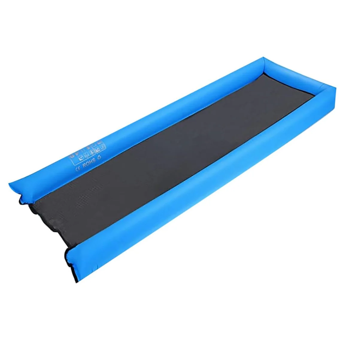 ERINGOGO Materassino Gonfiabile Leggero in Nailon Blu per Piscina Stagionale, Letto Galleggiante Portatile per Nuoto e Relax in Acqua
