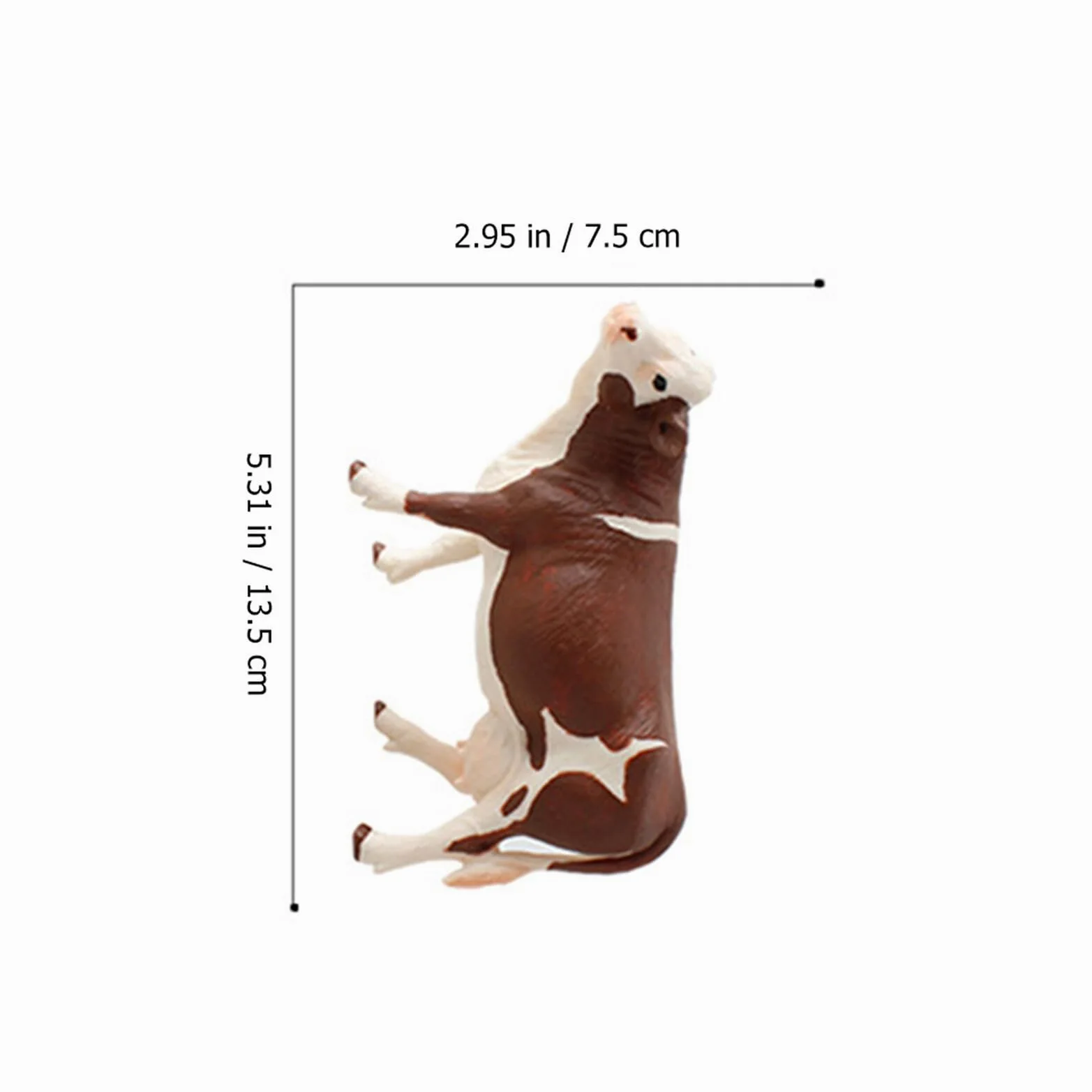Set 4 Modelli Animali da Fattoria in Pvc, Giocattoli Educativi Mucche Simulazione, Stimolano Immaginazione e Competenze Cognitive per Ragazzo Ragazza