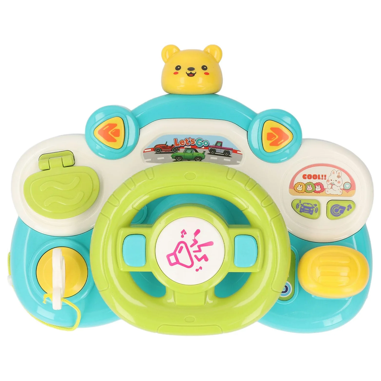 Naroote Volante Musicale Giocattolo Educativo per Bambini, Divertimento | Design accattivante, promuove la coordinazione occhio-mano, colori vivaci, materiali sicuri