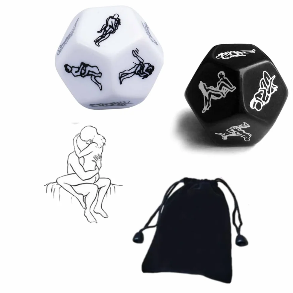 Dadi Poliedrici con letto di tavolo da carte e giochi per coppia + in regalo da camera 2PCS