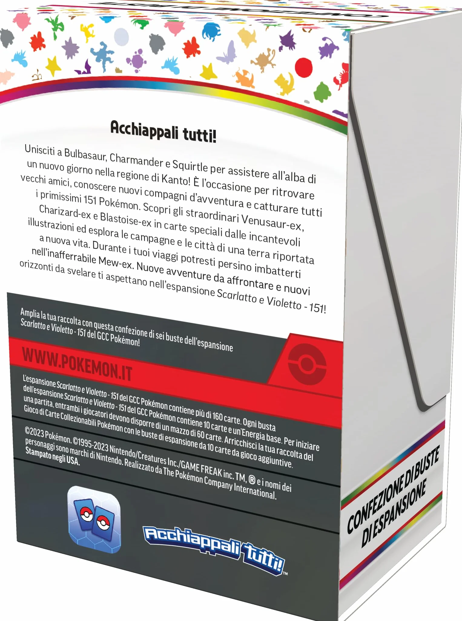 Confezione di buste dell’espansione Scarlatto e Violetto - 151 del GCC Pokémon (sei buste di espansione), edizione in italiano
