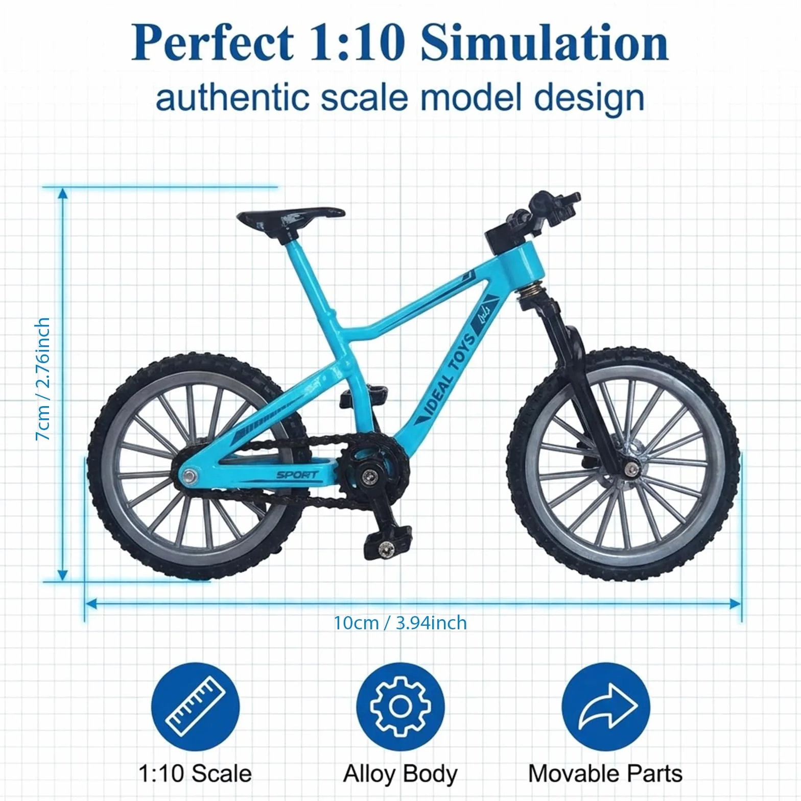 2 Pezzi Mini Finger Bikes,Bicicletta da Dito Finger Mountain Bike Bici da Dito Modello Mini BMX in Lega Creativa Finger Bike per Gli Amanti della Bicicletta, Ragazzi Ragazze Regalo