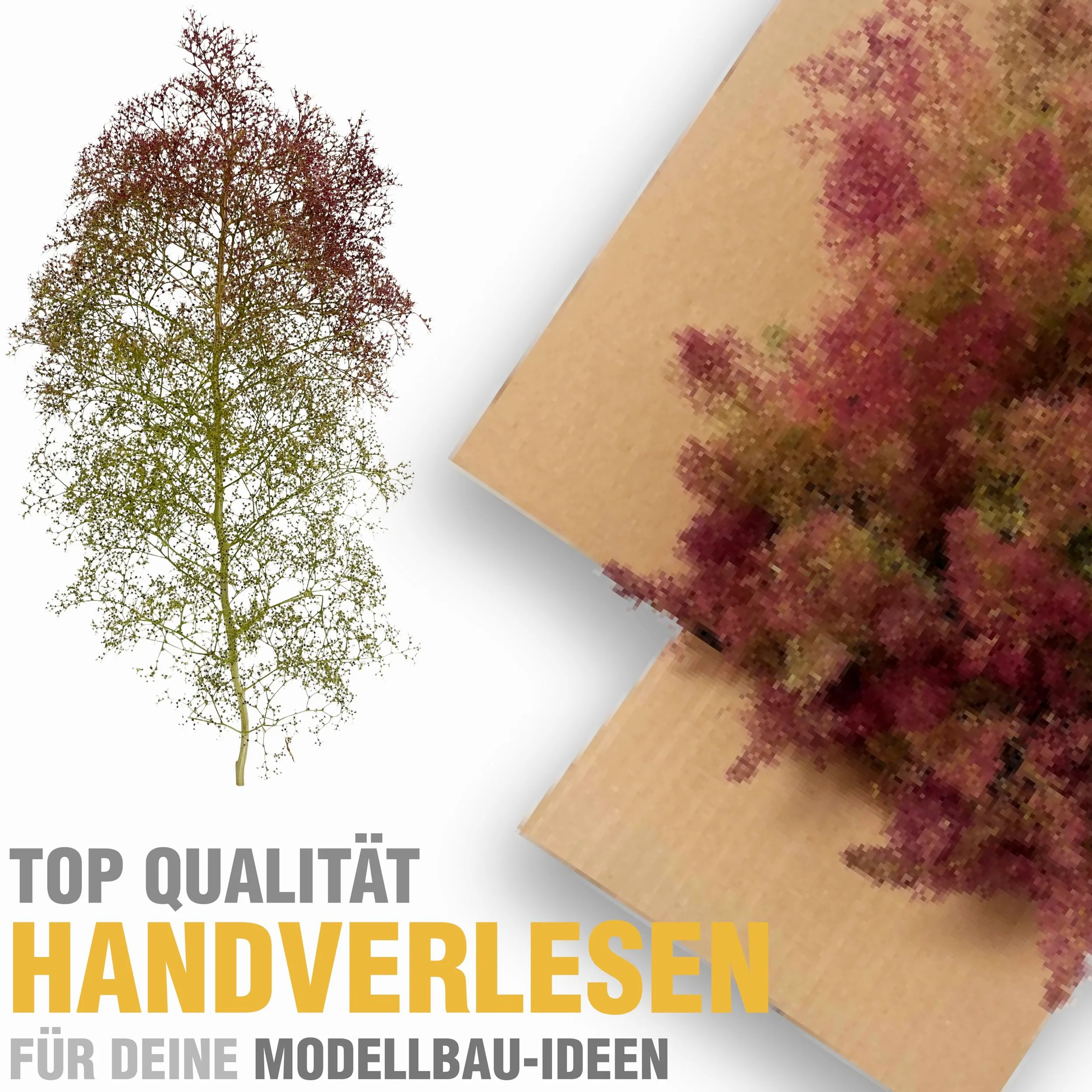 Schiuma di mare | Sacchetto (L) 400x300 mm | Crescita allungata | Per modellismo: alberi, cespugli, paesaggi, diorami | Scatola 350x250x150 mm | Colori: naturale, verde, rossastro