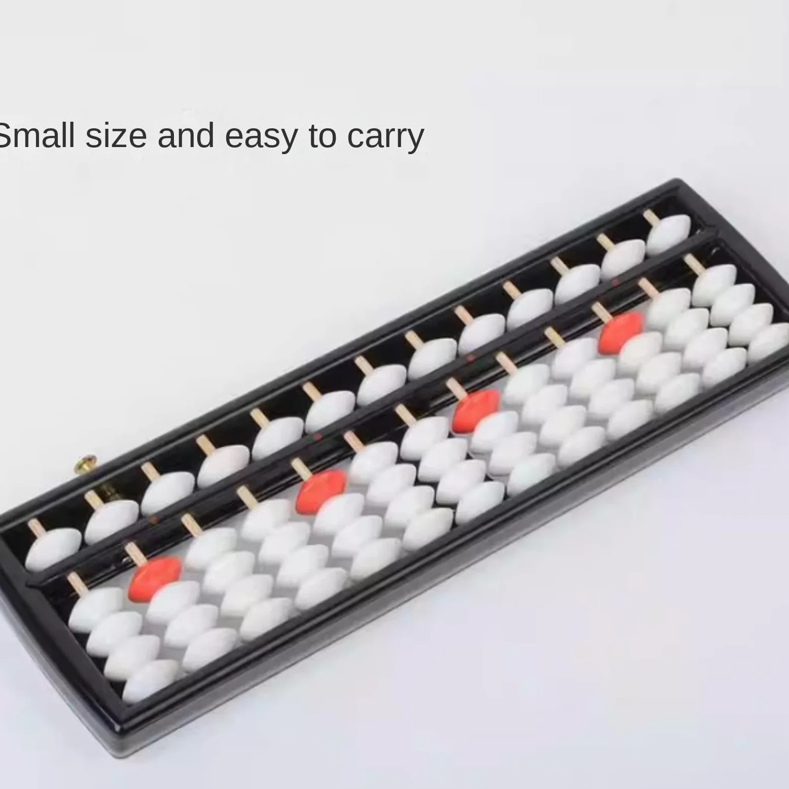 Pallottoliere Abaco Matematica Apprendimento Matematica Educativa Apprendimento Fornitura con Pulsante di Ripristino 13 Righe 5 Perline Abaco di Plastica Abaco(Black)