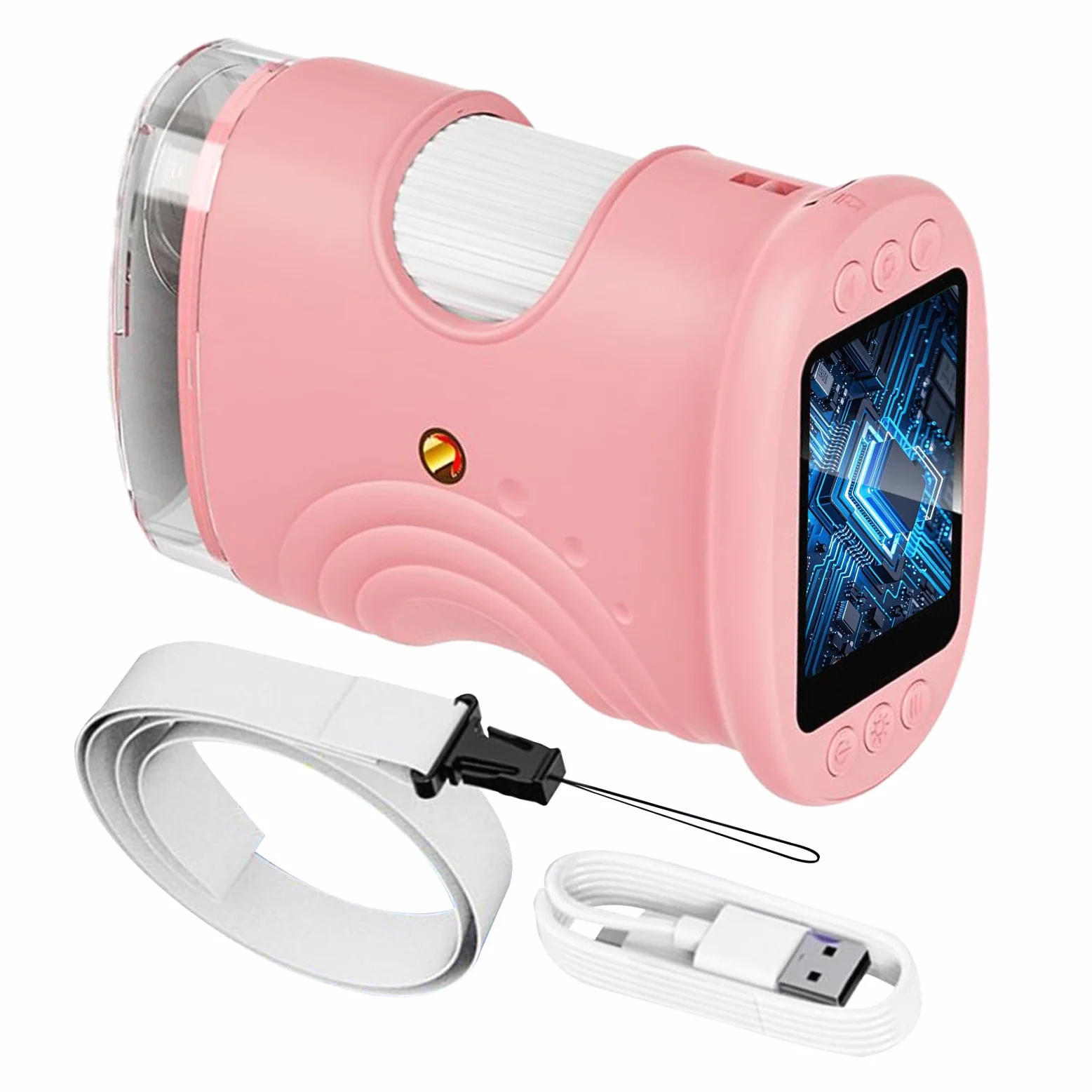 Microscopio per Bambini Giocattoli Scientifici Educativi Ricaricabili 1000X | Microscopio Digitale Portatile Con Schermo Da 5 Cm Per Bambini Ragazze Ragazzi Casa Scuola Laboratorio Natura