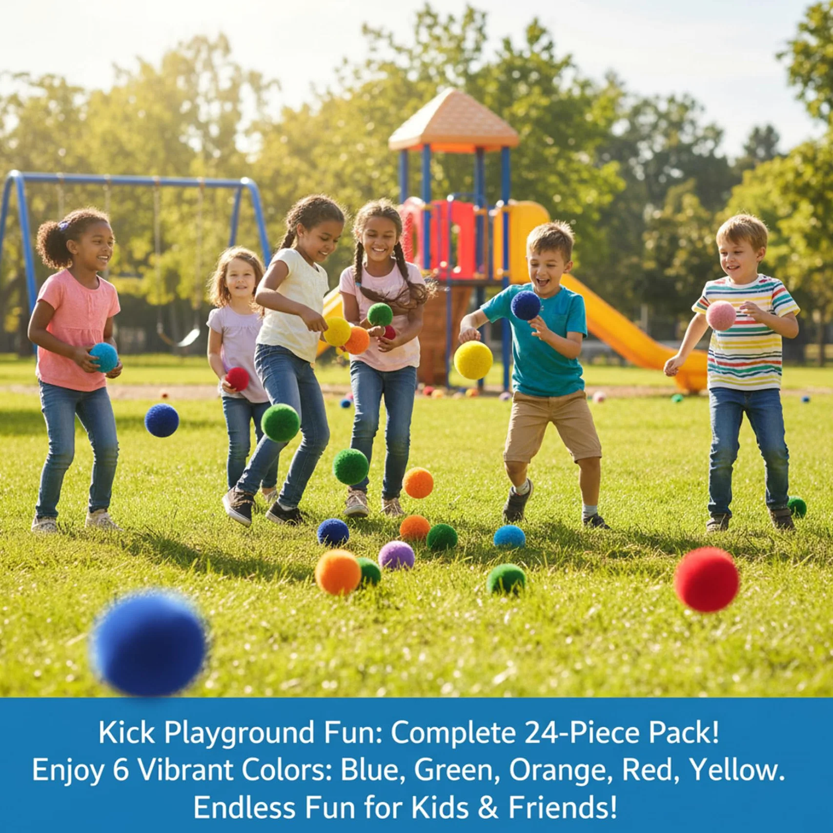 Confezione da 24 Palline di Filato, Palline morbide e Soffici da 10 cm per Bambini e Adulti, da Gioco sicure per Giochi all'aperto al Coperto, Pallamano, Casuale