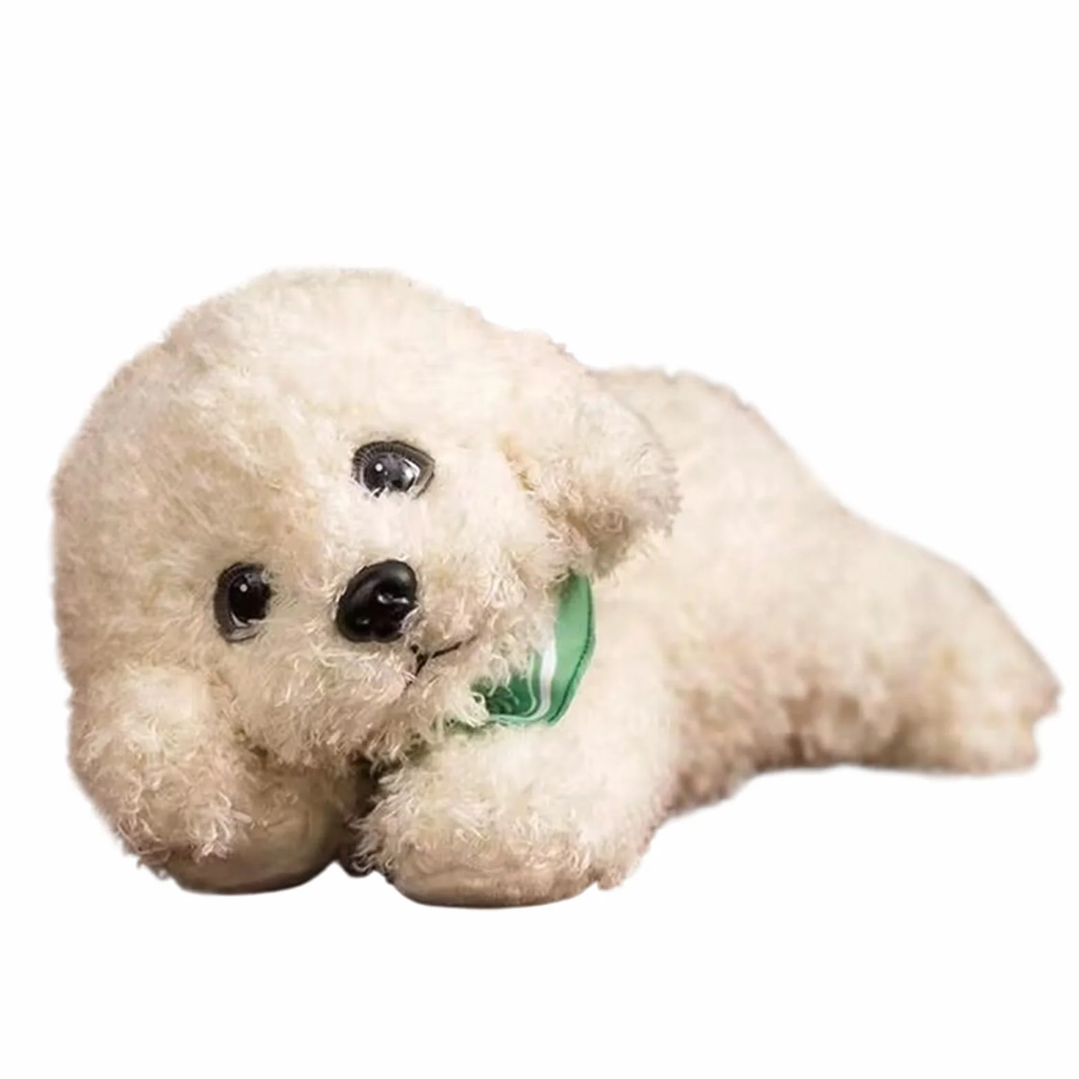 Peluche realistico per cani: morbido barboncino fatto a mano, comodo compagno di sonno | Ideale per bambini, donne e anziani, per un sonno ristoratore, relax e durante il riposino