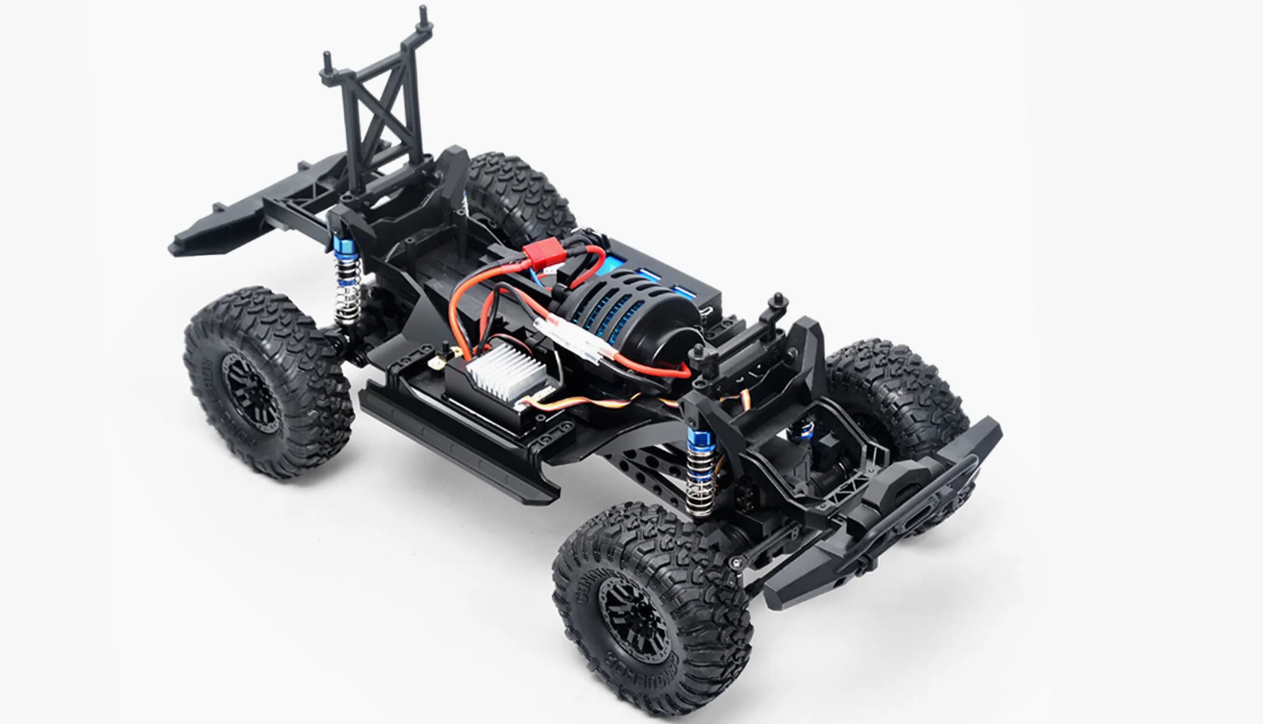 Amewi Dirt Climbing Fierce Tiger SUV Crawler 4WD 1:10 RTR nero, incl. telecomando, batteria, cavo di ricarica