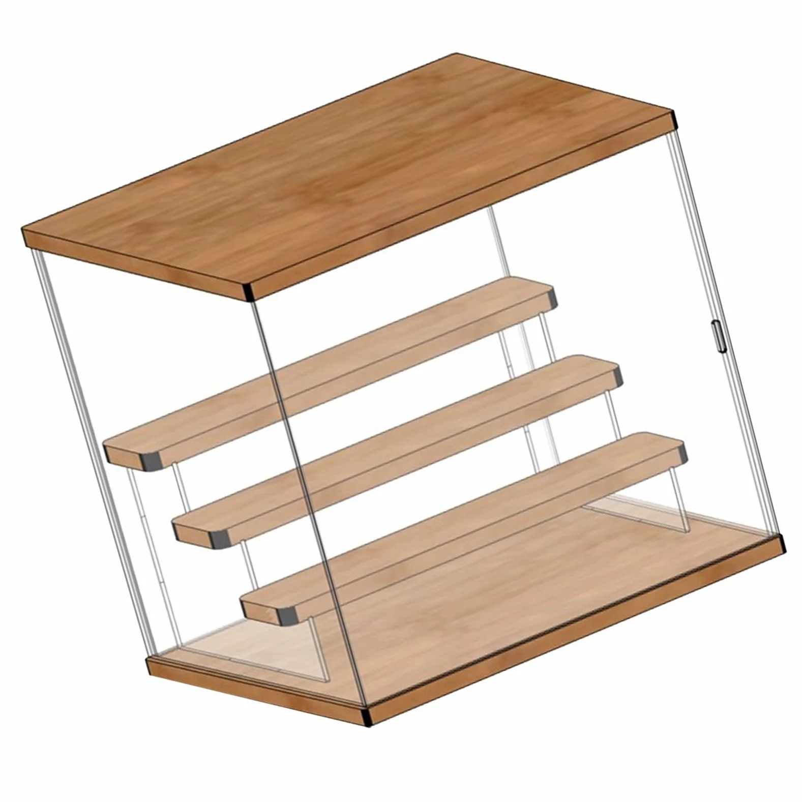 Zerodis Acrylic Action Figure Display Case, Portacompositi in Plastica (4