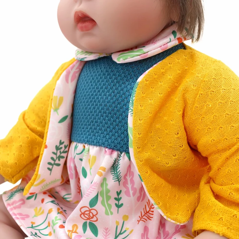 Vestiti per bambole da 50 a 55 cm, con fascia, vestito e calze, confezione da 2