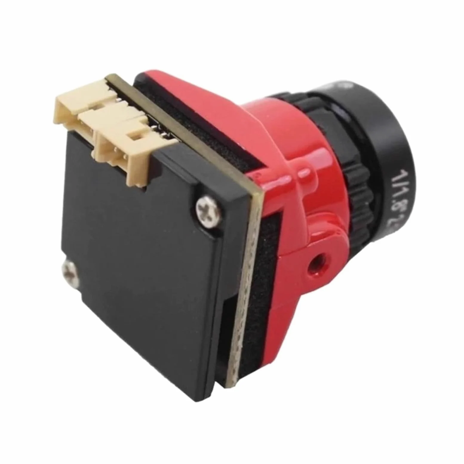Telecamera micro FPV 573A Obiettivo 1800TVL 2,1 mm DC5-40 ampio | Mini telecamera ad alta risoluzione for la manutenzione sostitutiva dei droni da corsa RC(Black)