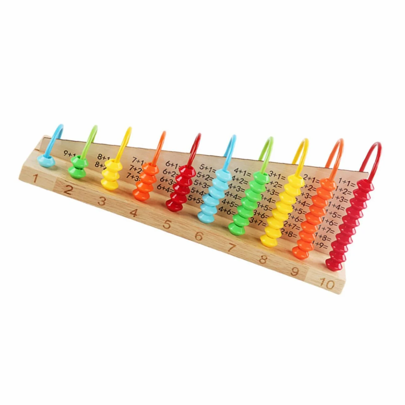 Milisten Abaco Matematico in Legno 1 Pz per Bambini, Perline Colorate | Studenti e Ragazzi, Calcolo Mentale e Addizione-sottrazione, Leggero per Feste e Compleanni