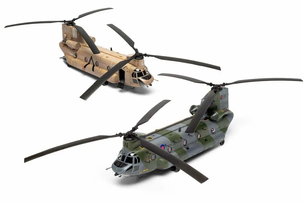 Airfix Set di Modelli Standard, A06023 Boeing Chinook Hc 1 Kit di Modellismo, Kit Modello di Elicottero in Plastica per Adulti e Bambini 8, il Set Include Sprue e Decalcomanie, Modello in Scala 1:72