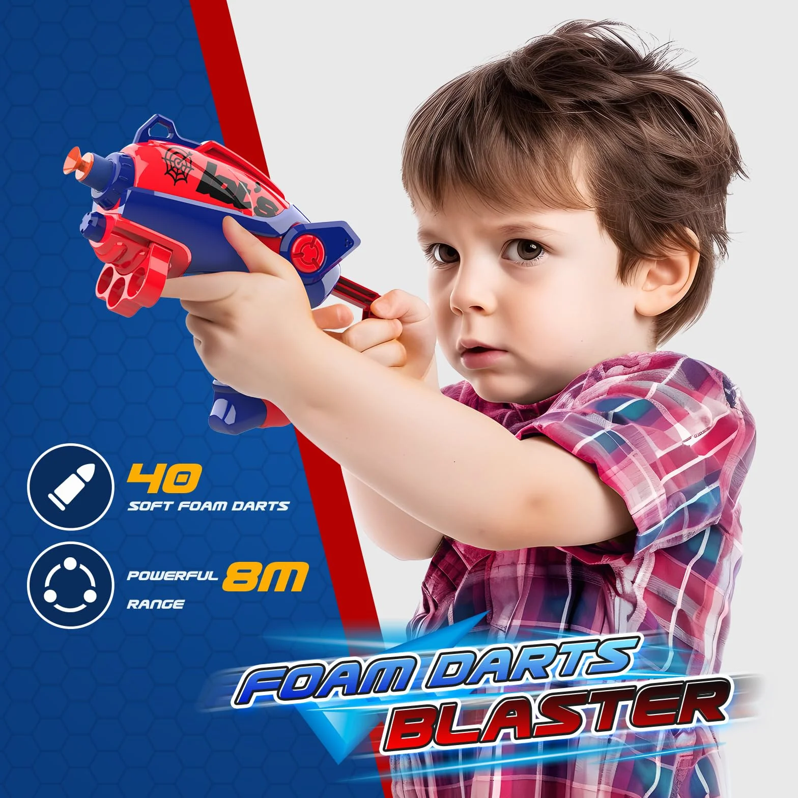 Dreamlandia Bersaglio Elettronico con Punteggio 20 Proiettili Giocattolo per Bambini 3-10 Anni