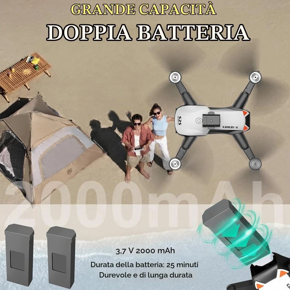 OBEST Drone con Telecamera 4K,Drone con Motore Brushless,Quadcopter Pieghevole FPV,Evitamento Attivo Degli Ostacoli a 360°,Giocattoli e Regali per Bambini e Adulti