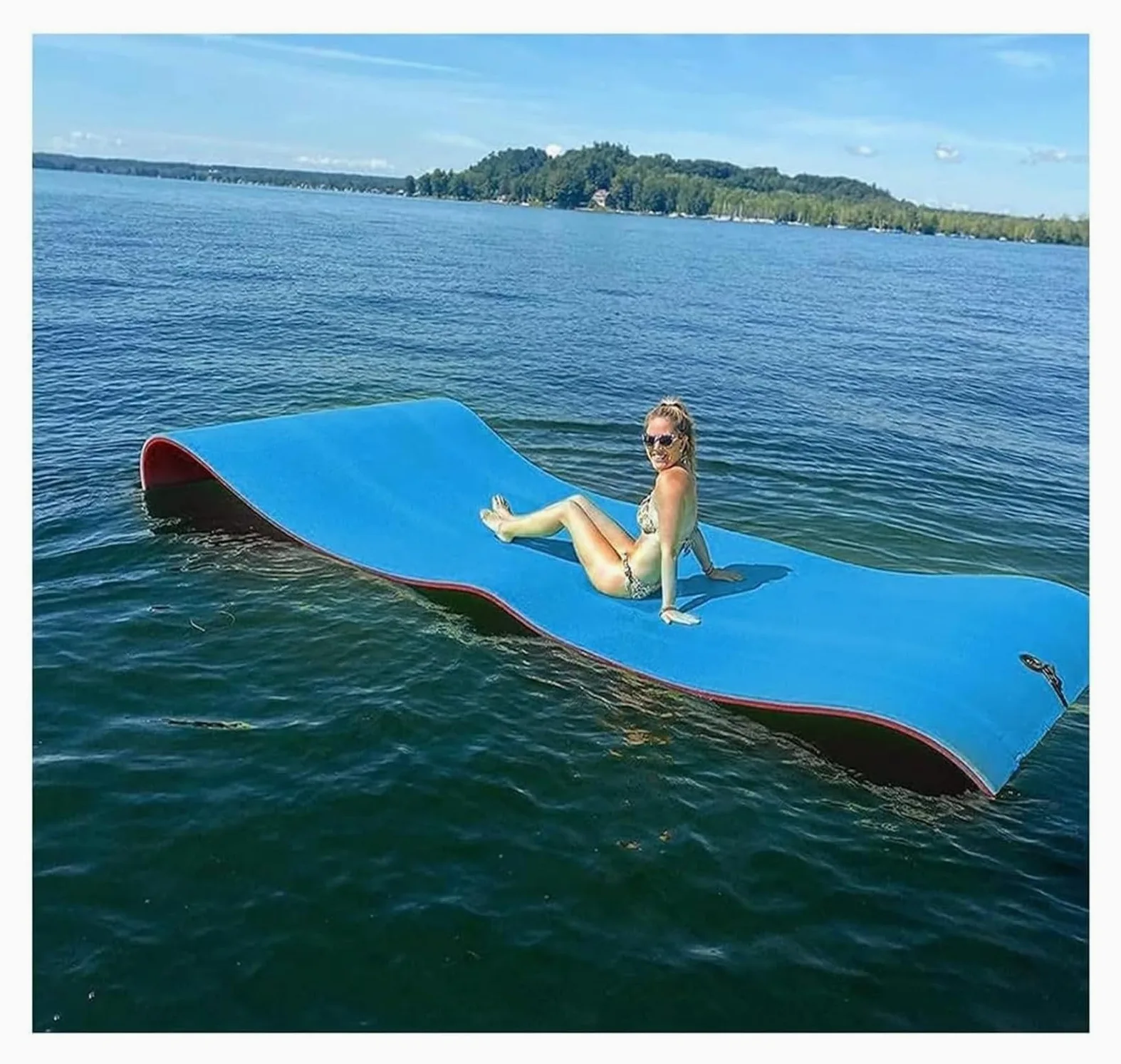 Tappetino Galleggiante per Acqua, Materassino Galleggiante in Schiuma for Il Nuoto, for Lago, Piscina e Mare, attività acquatiche all'aperto for Adulti(2.7m x 1.8m x 3.3cm)