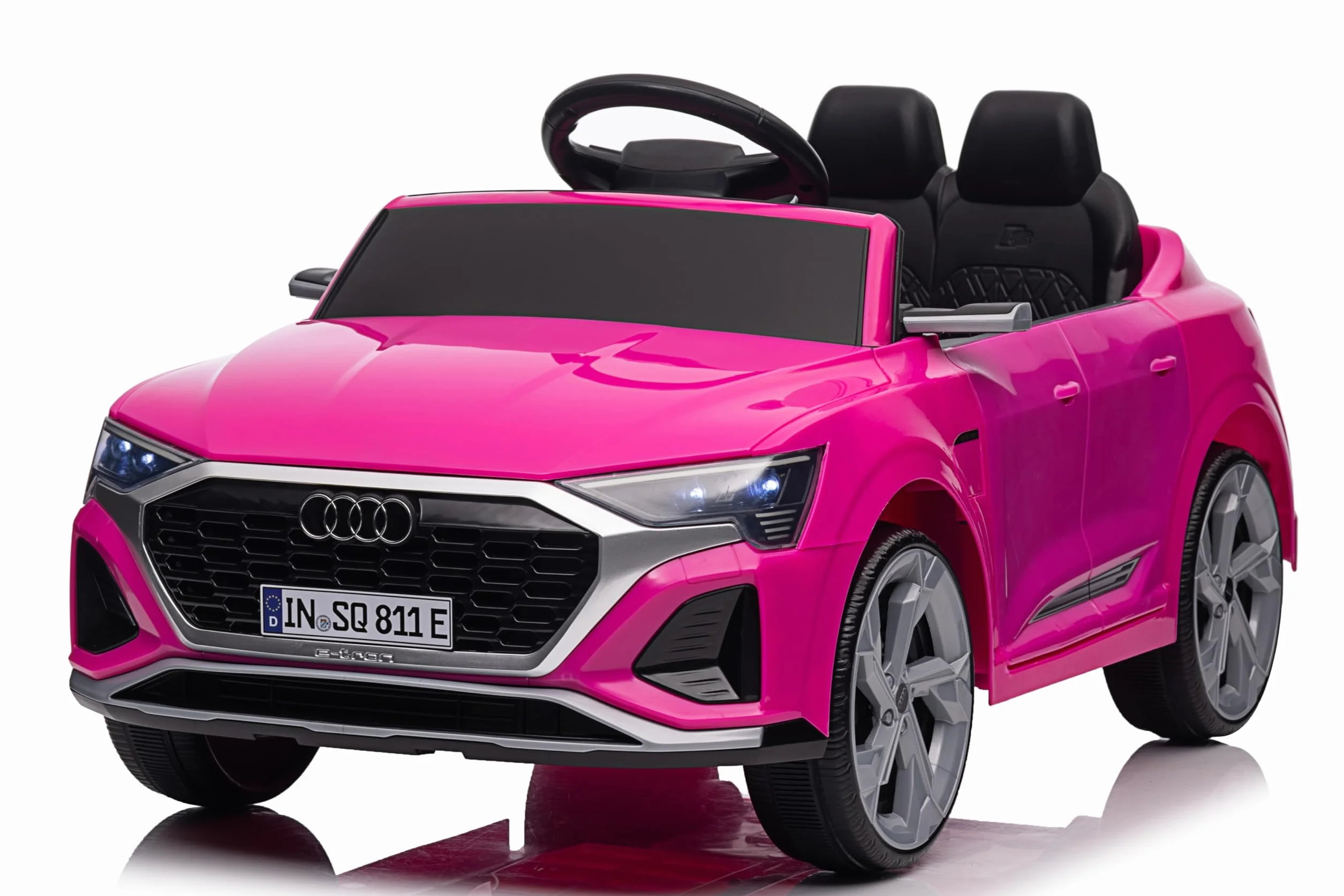 Audi SQ8 e-tron Sportback 12V Auto Elettrica per Bambini con Licenza Ufficiale Due Motori Telecomando Rosa