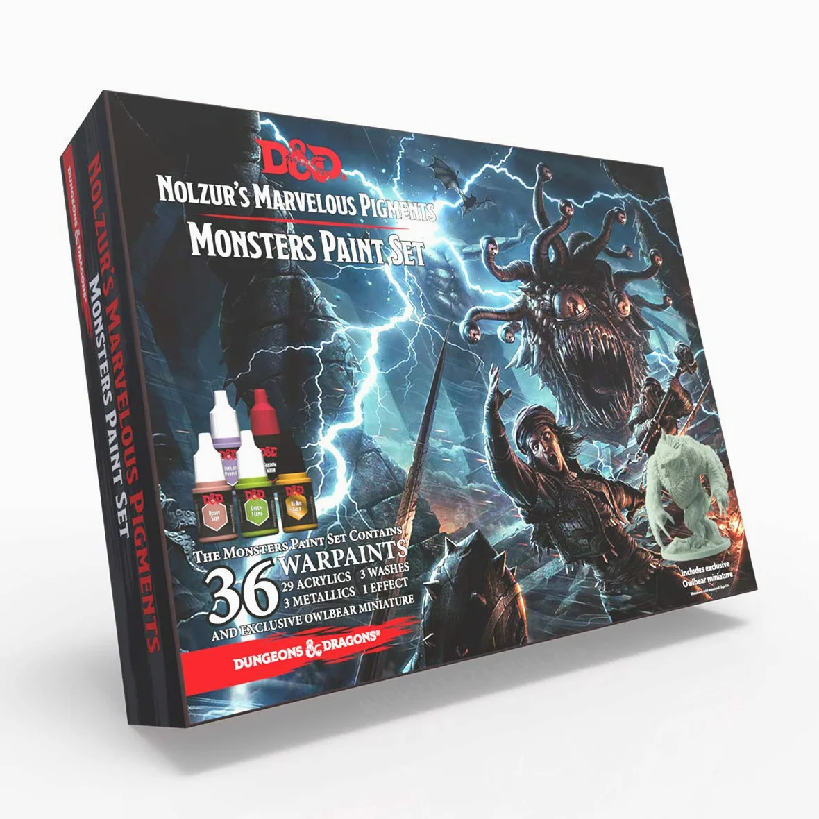 The Army Painter | Dungeons and Dragons Nolzur’s Marvelous Pigments Monsters Paint Set | 36 colori acrilici per pittura di modelli in miniatura per giochi di ruolo e da tavolo