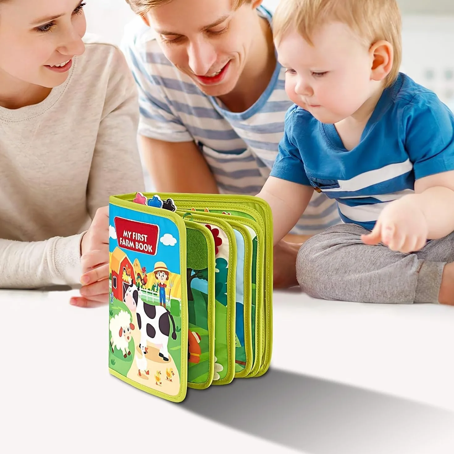 Busy Board Montessori Libro Interattivo 1 Anno - Quiet Book Sensoriale Educativo - Giochi 1-6 Anni Tavolo Pannello di Feltro Attività Valigetta Didattici Regalo Bimbo