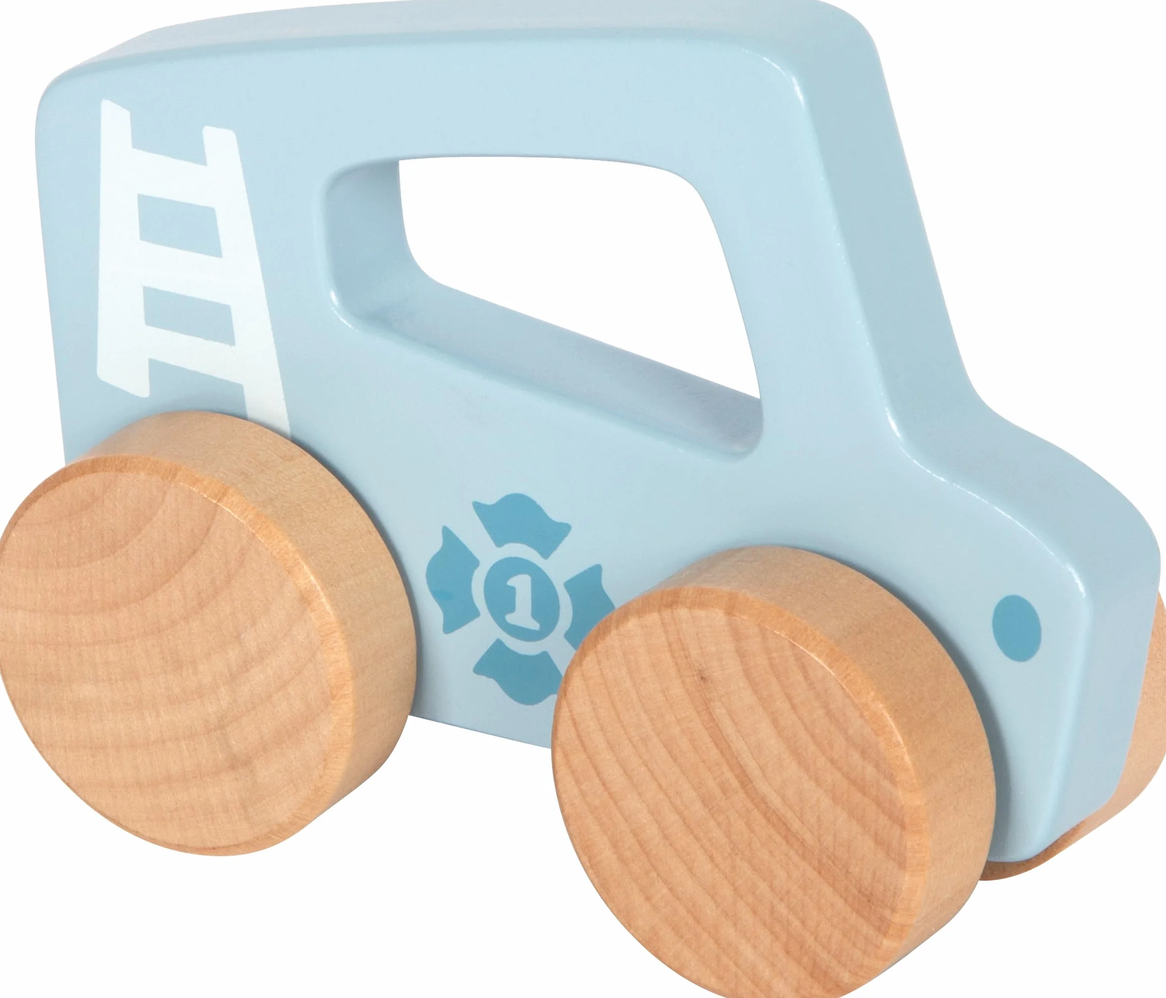 Small Foot automobilina Blu in Legno 2 in 1 per la motricità dai 6 Mesi