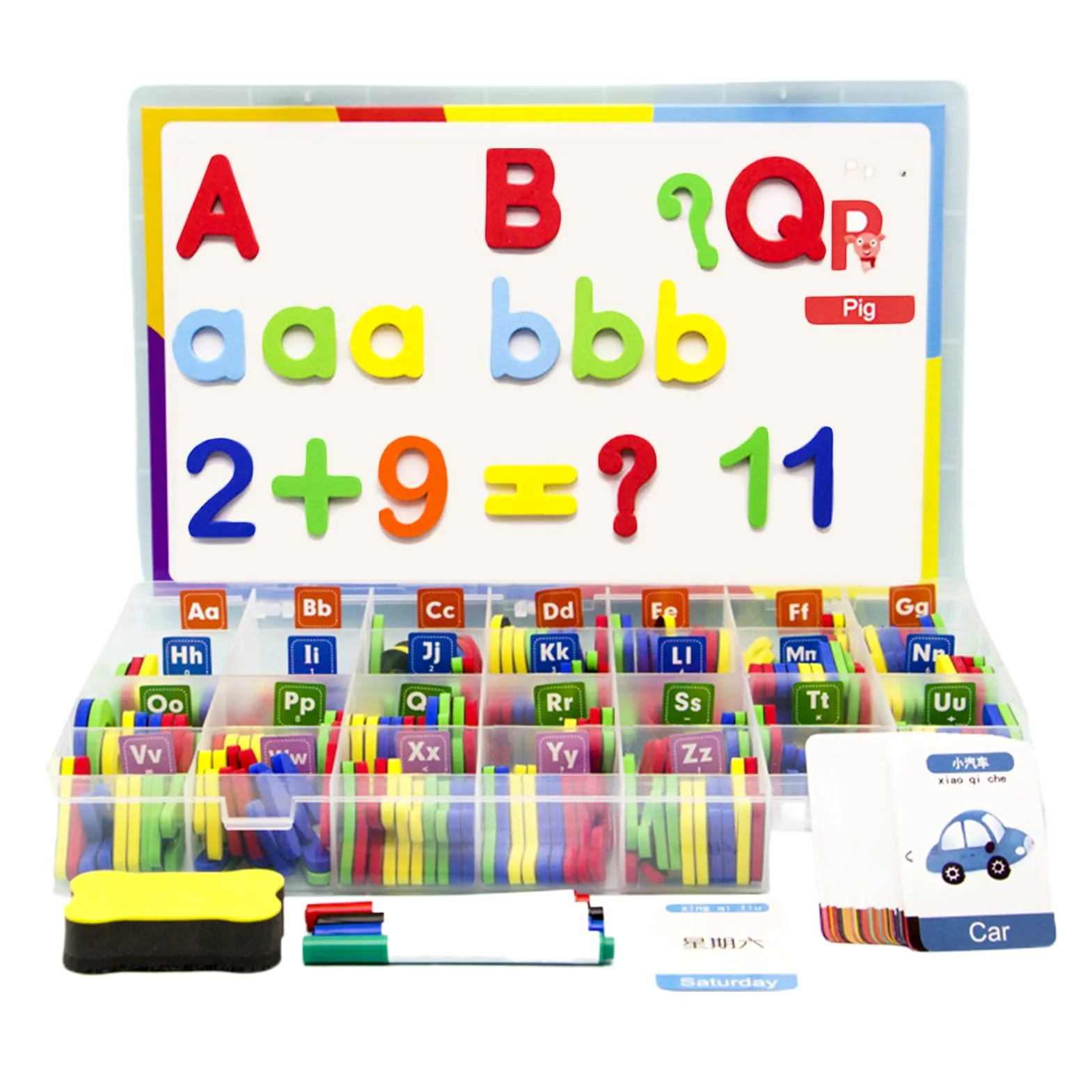 Set Di Magneti Lettere E Numeri | Giocattolo Educativo Colorato Per Il | Frigorifero | Kit Educativo Di Lettere E Numeri Magnetici Per I Bambini In Età Prescolare | Magneti Per Imparare A