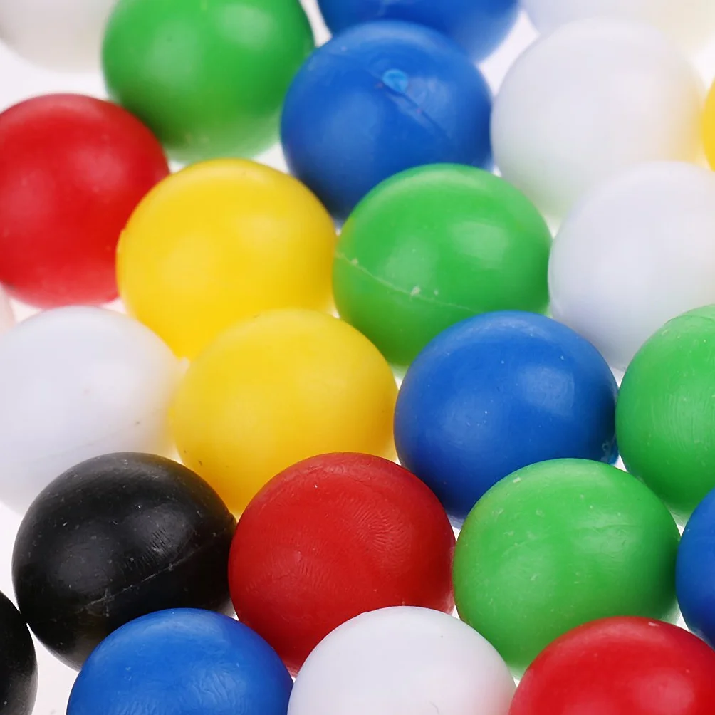 60 palline rotonde da 1 cm per collegare quattro palline in una linea per il gioco della famiglia
