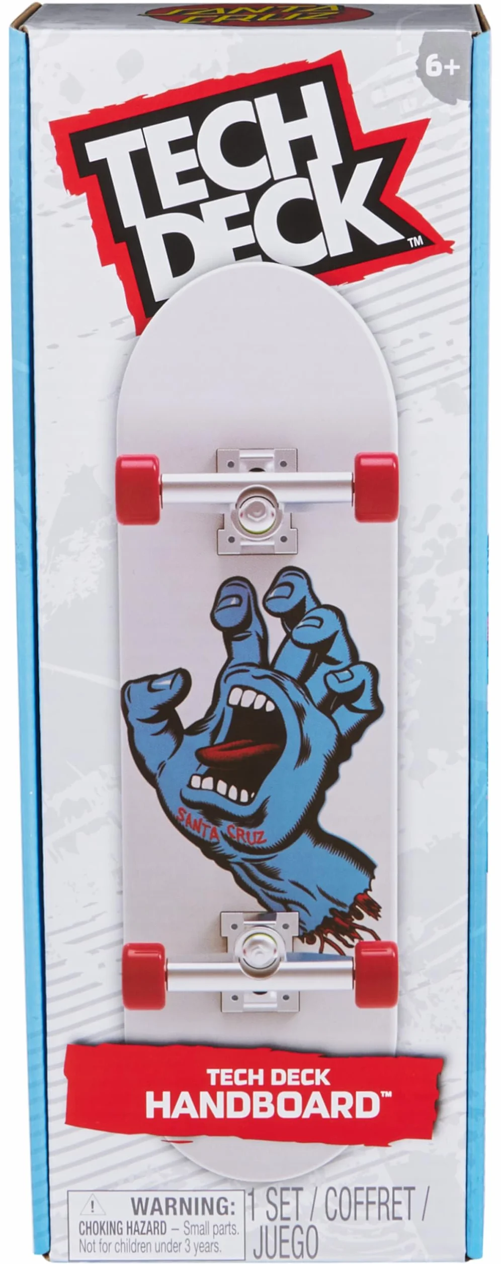 Tech Deck, Santa Cruz Handboard, Mini Skateboard Autentici, Giocattoli per Bambini e Bambine da 6 Anni in su (da Usare Solo con Le Mani)